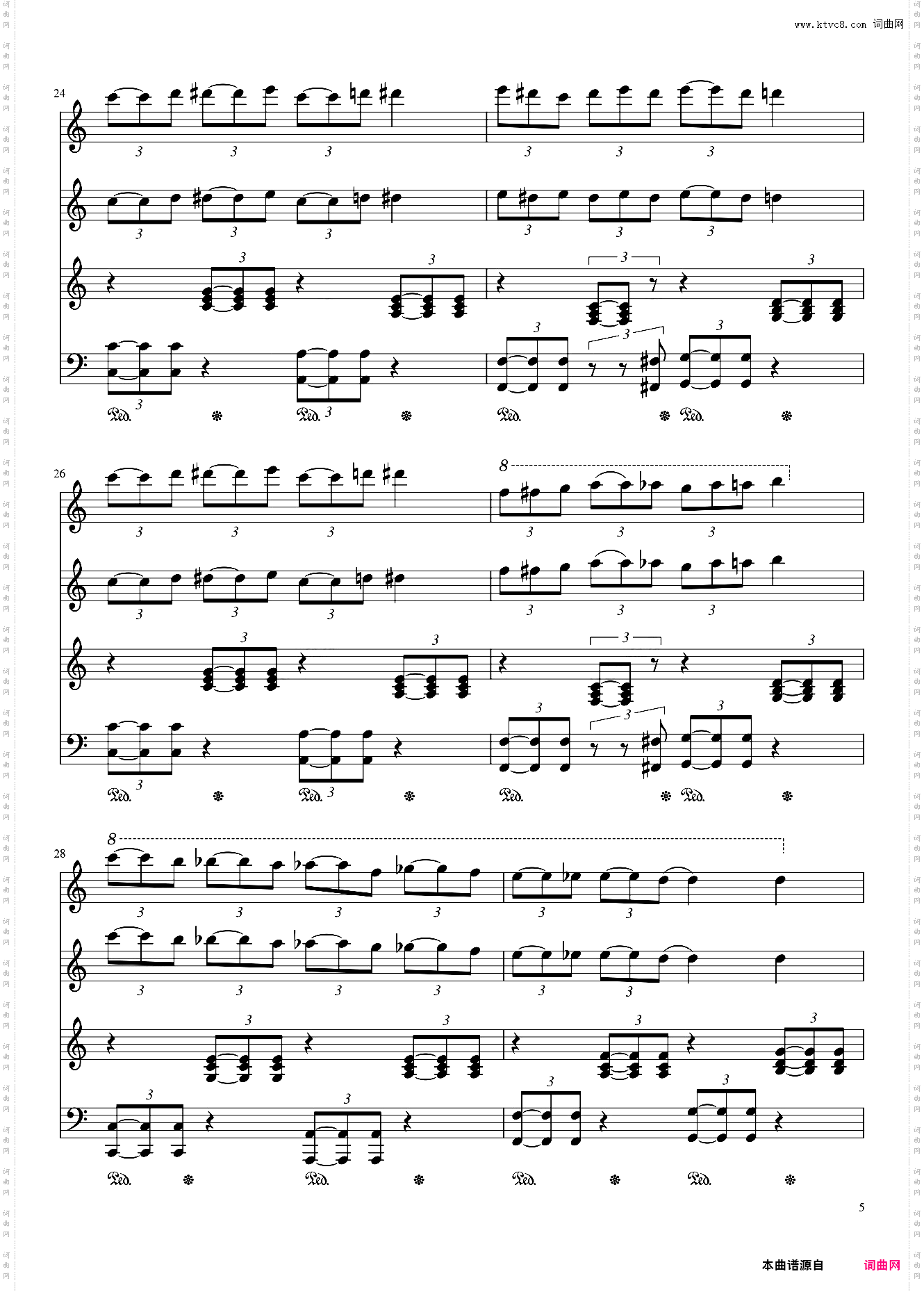 Heart And Soul-四手联弹版-钢琴谱