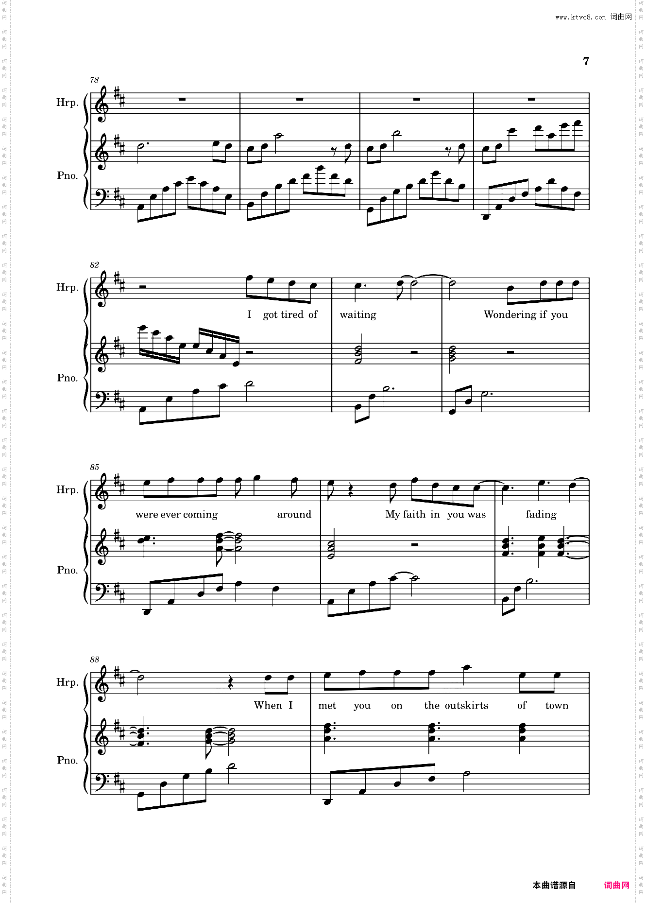 【绝美弹唱谱】love story爱情故事Taylor Swift泰勒·斯威夫特「怪物」