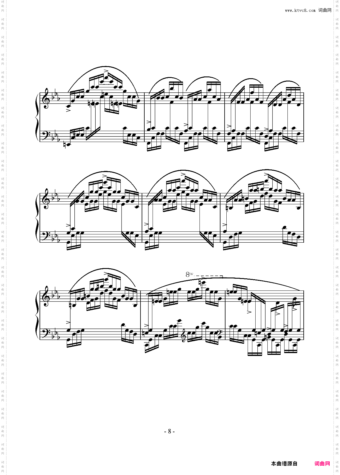 肖邦练习曲OP·25 No·12