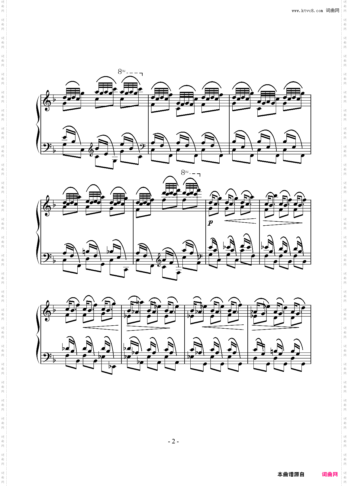 肖邦练习曲OP·25 No·3