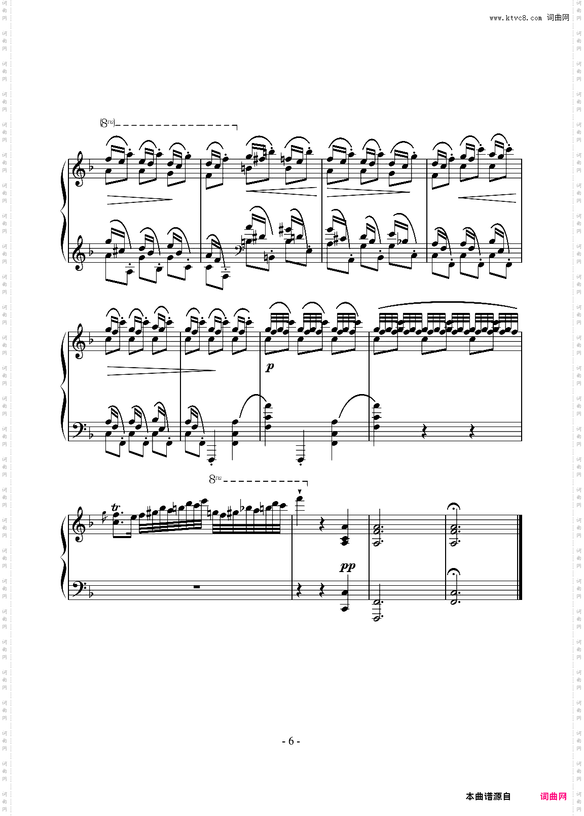 肖邦练习曲OP·25 No·3