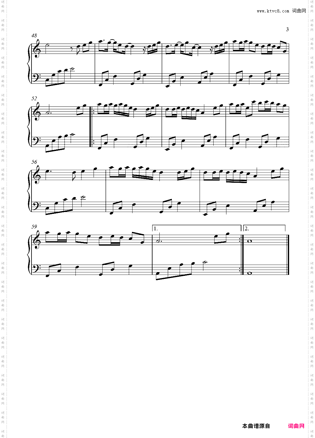 Windy Hill - C调舒适简单版 - 易上手