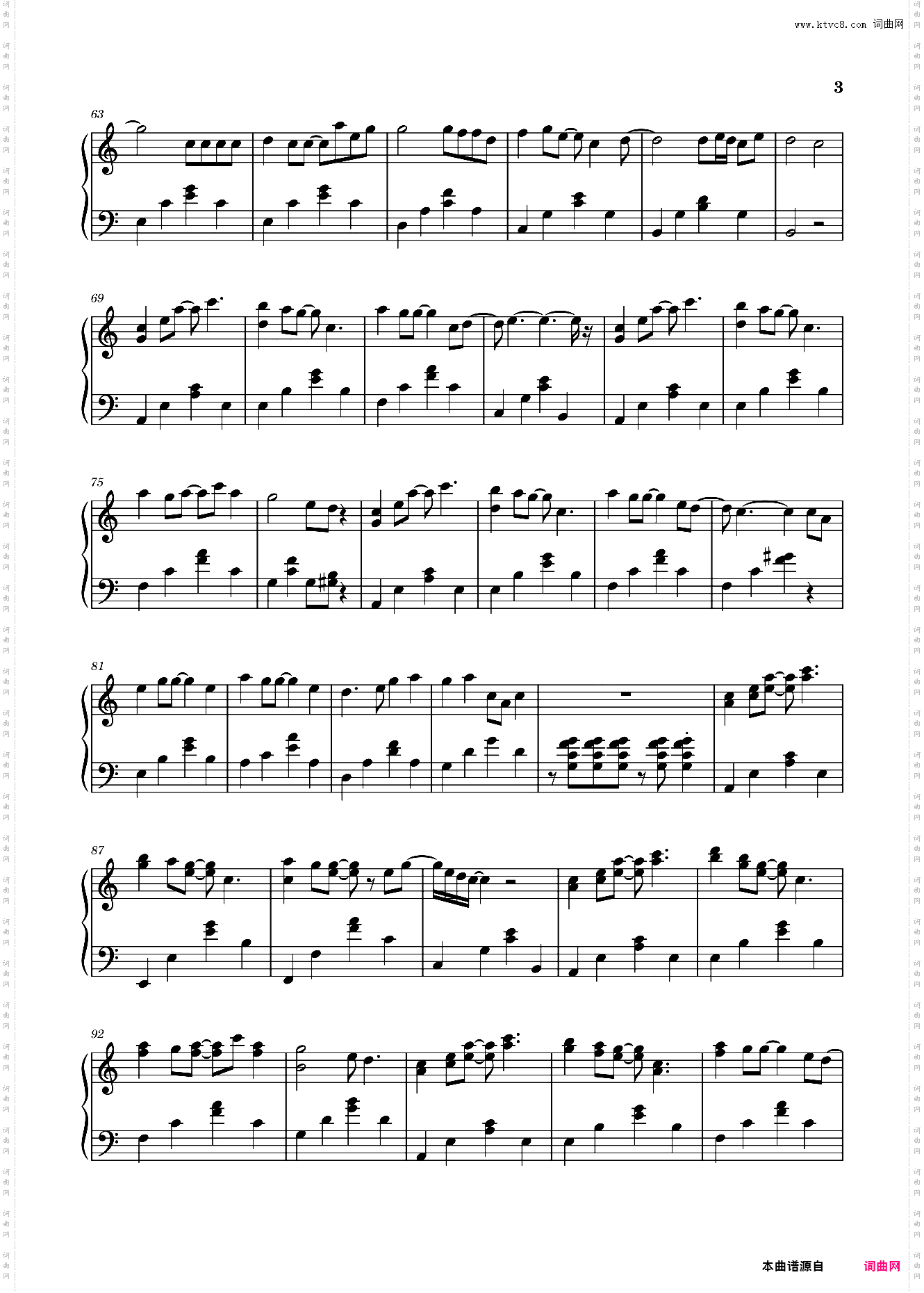 《心跳》王力宏C调唯美版