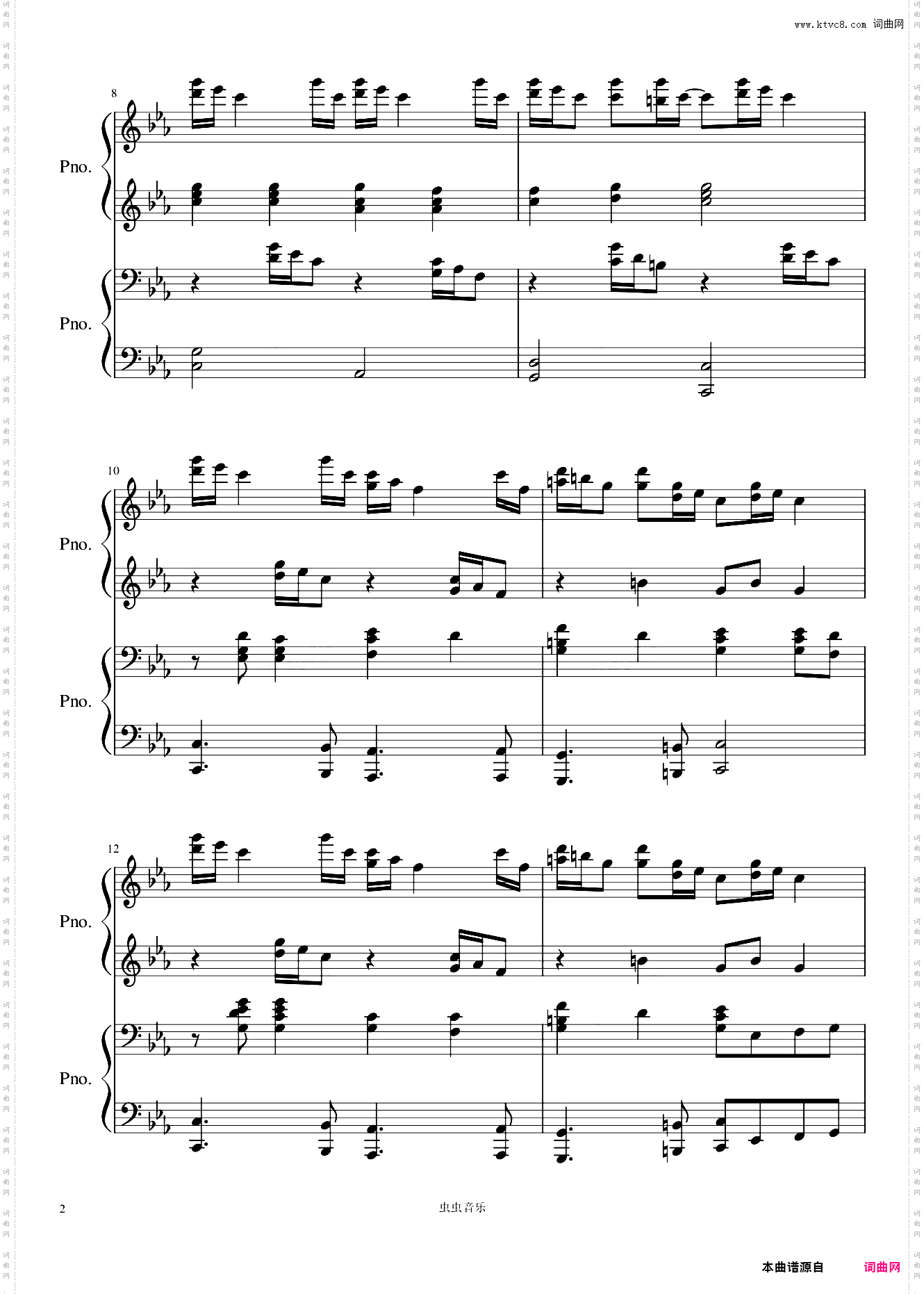 克罗地亚狂想曲四手联弹Croatian Rhapsody