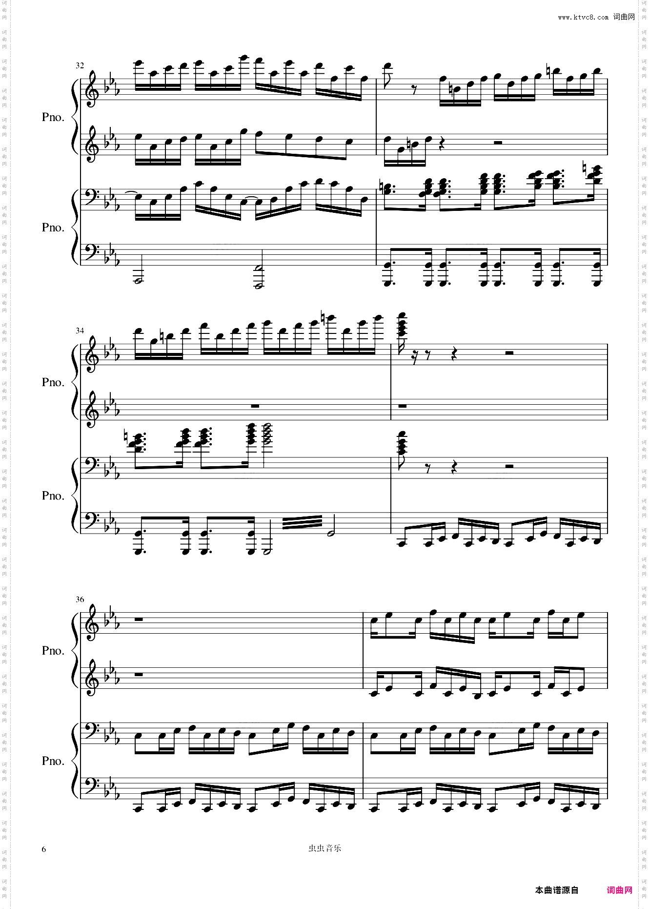 克罗地亚狂想曲四手联弹Croatian Rhapsody