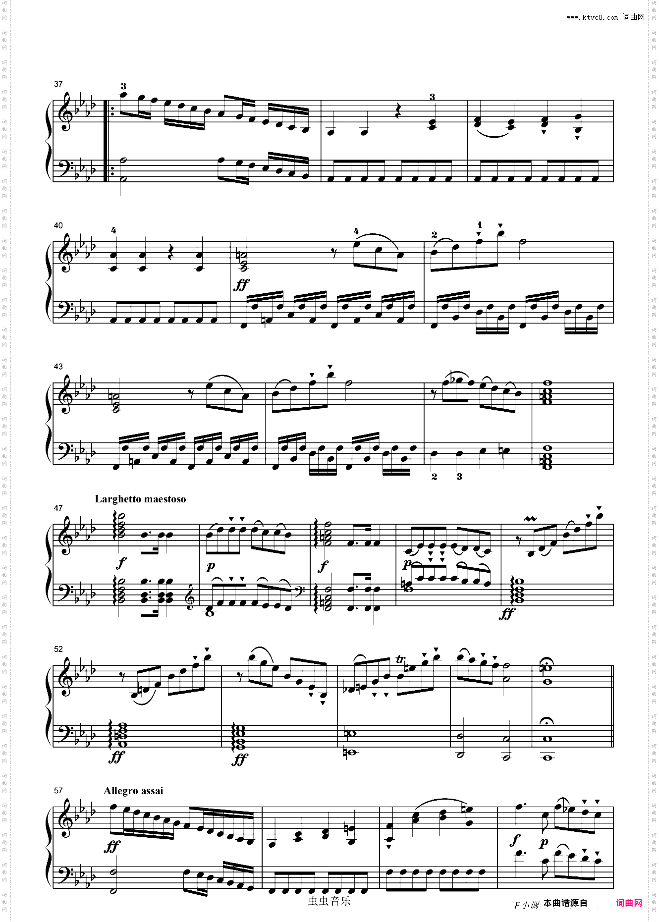 贝多芬-Piano Sonata WoO 47 No·2第一乐章