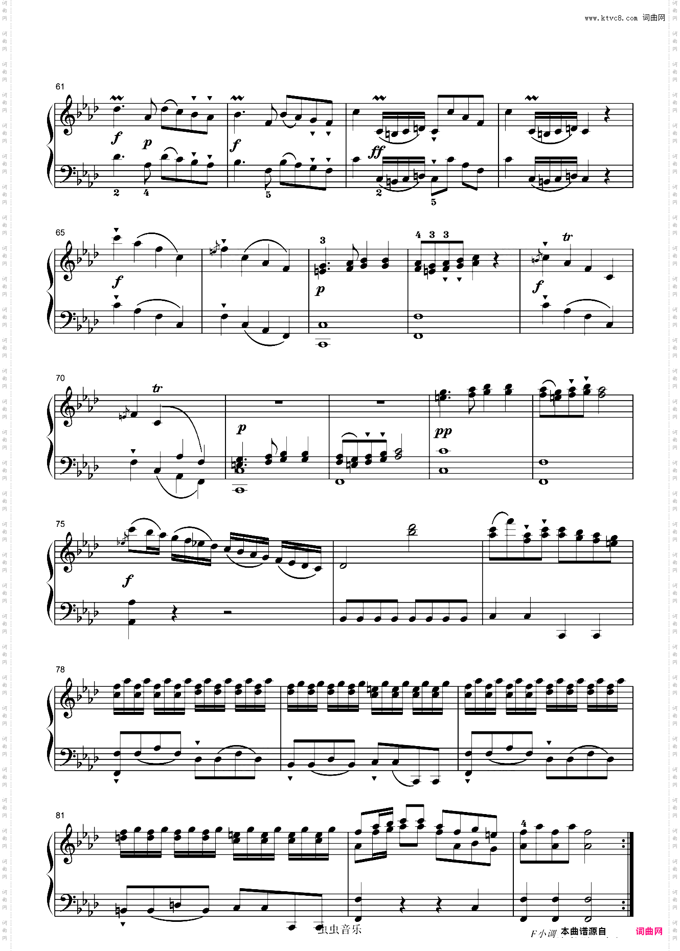 贝多芬-Piano Sonata WoO 47 No·2第一乐章