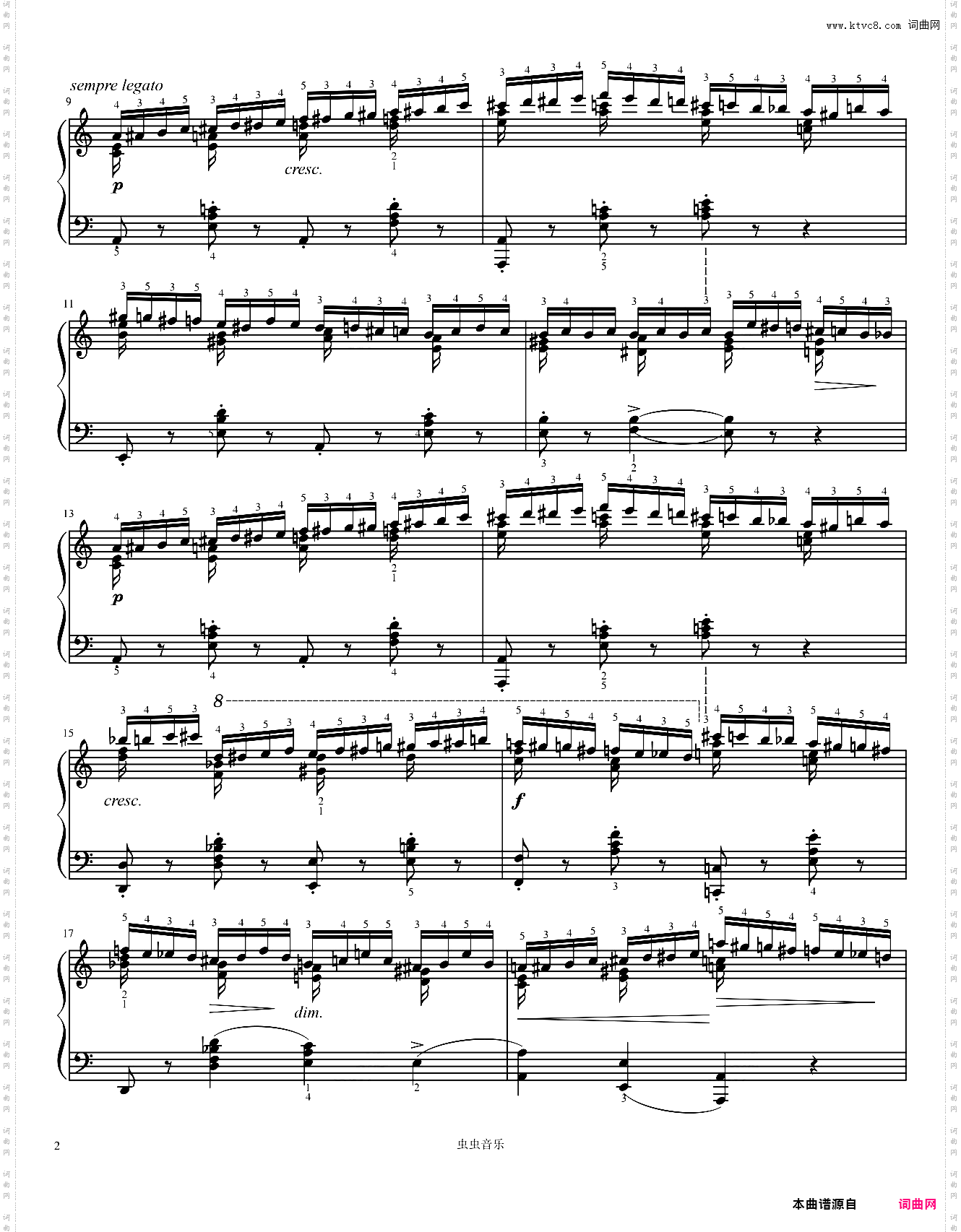 Etudes, Op·10 No·2 in A minor-Chopin 肖邦练习曲 肖邦a小调练习曲 作品10第二首第二号Chromatic