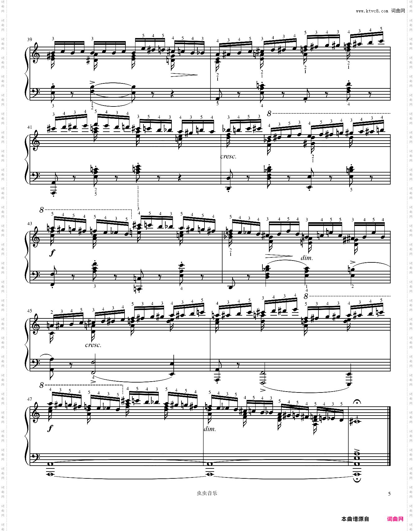 Etudes, Op·10 No·2 in A minor-Chopin 肖邦练习曲 肖邦a小调练习曲 作品10第二首第二号Chromatic