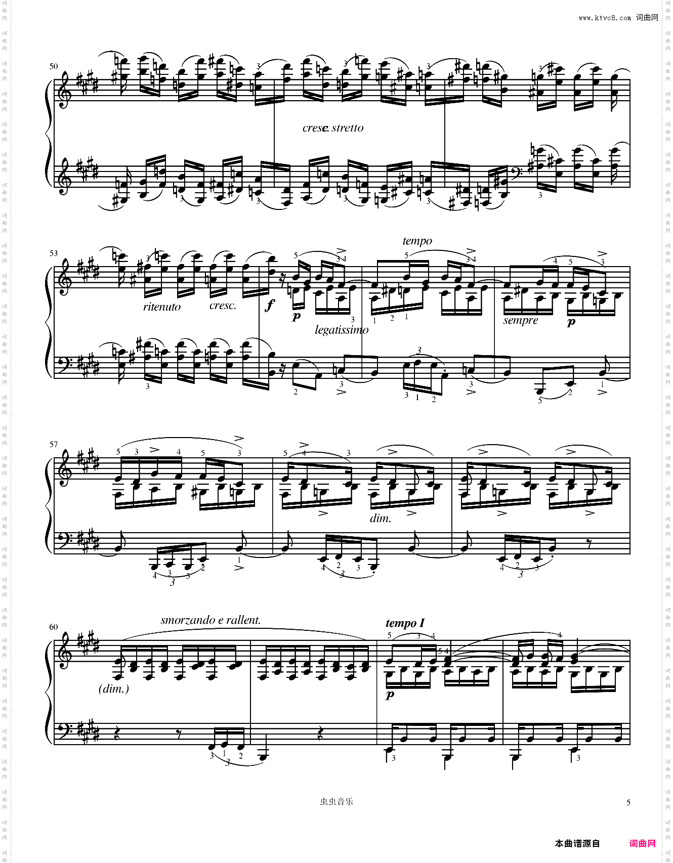 Etudes, Op·10 No·3 in E-Chopin 肖邦练习曲 离别曲 肖邦E大调练习曲 作品10第三首第三号肖邦离别曲 Tristesse