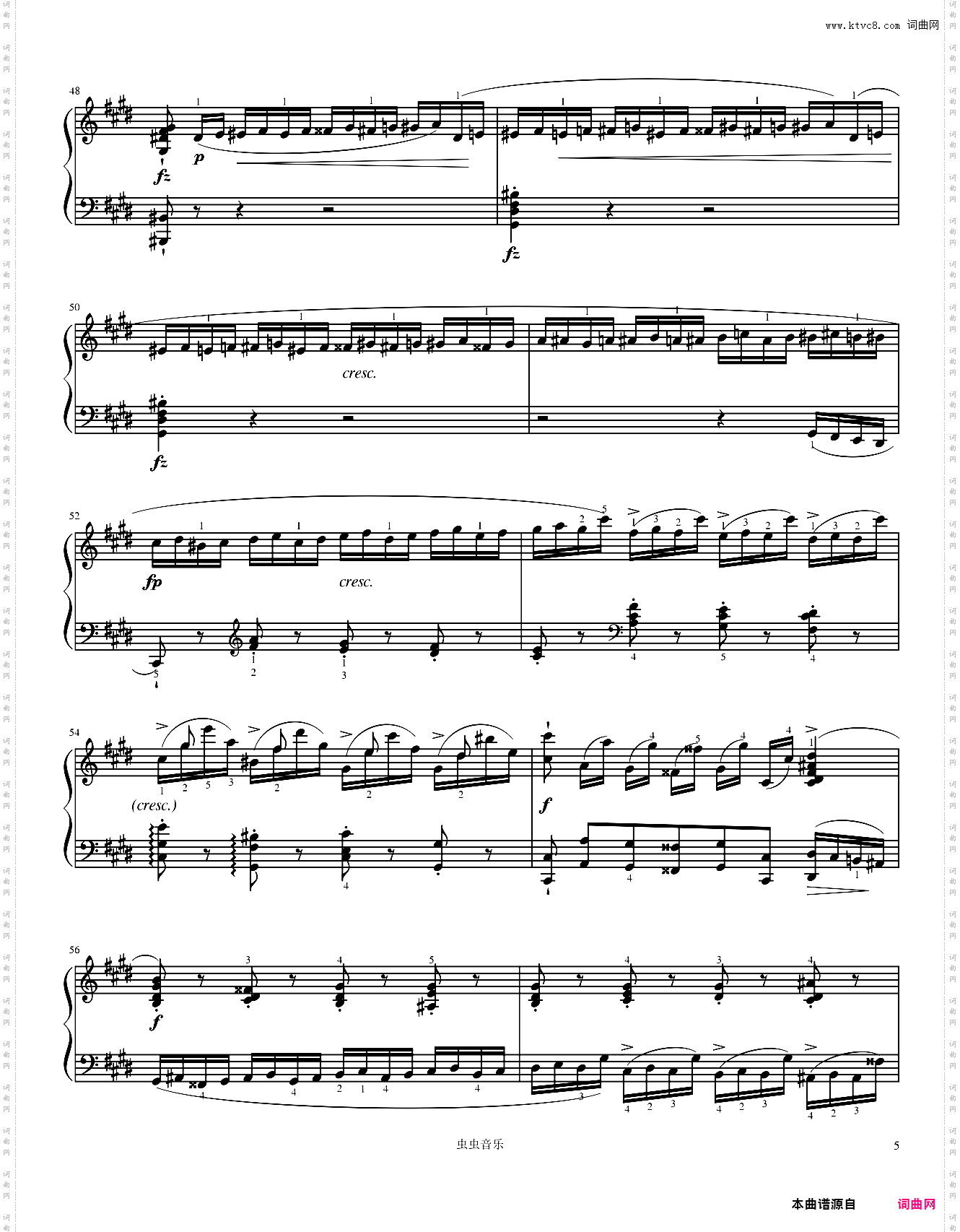 Etudes, Op·10 No·4 in C sharp minor-Chopin 肖邦练习曲 肖邦激流练习曲 肖邦升c小调练习曲 作品10第四首第四号Torrent