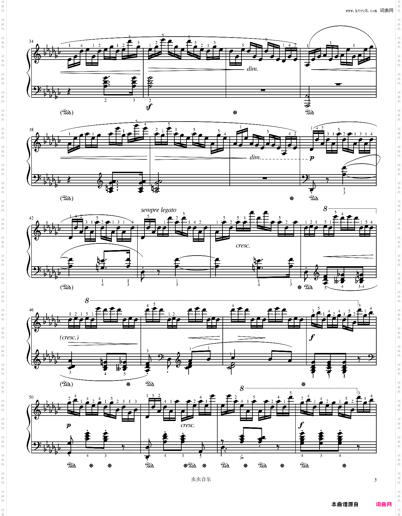 Etudes, Op·10 No·5 in G flat-Chopin 肖邦练习曲 黑键练习曲 肖邦降G大调练习曲 作品10第五首第五号Black Keys