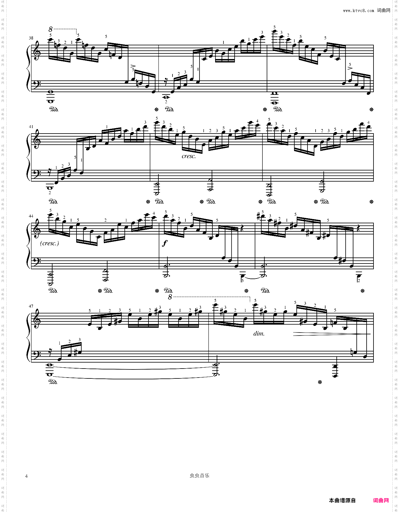 Etudes, Op·10 No·1 in C-Chopin 肖邦练习曲 逃亡圣咏曲 肖邦C大调练习曲 作品10第一首第一号Waterfall