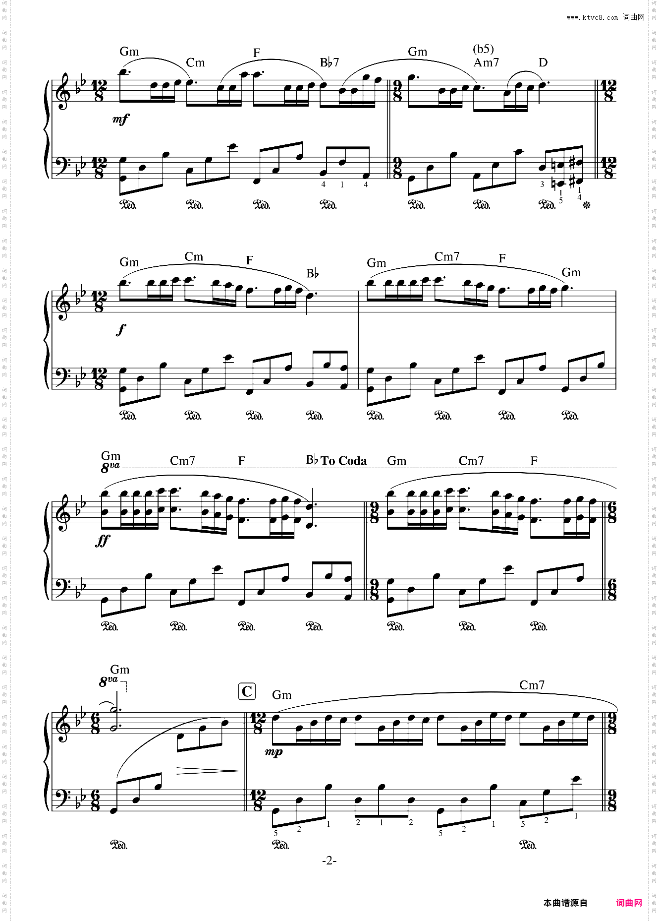 梦中的婚礼原版带指法理查德·克莱德曼 Richard Clayderman Mariage D'amour 理查德克莱德曼
