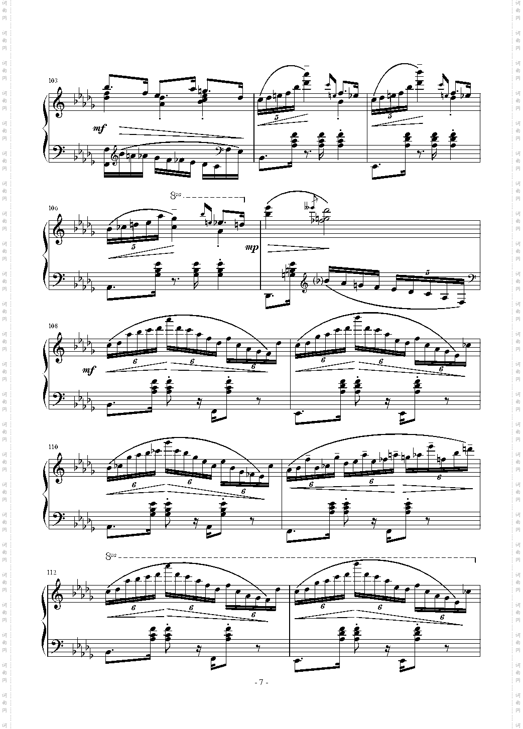 Waltz in B flat minor