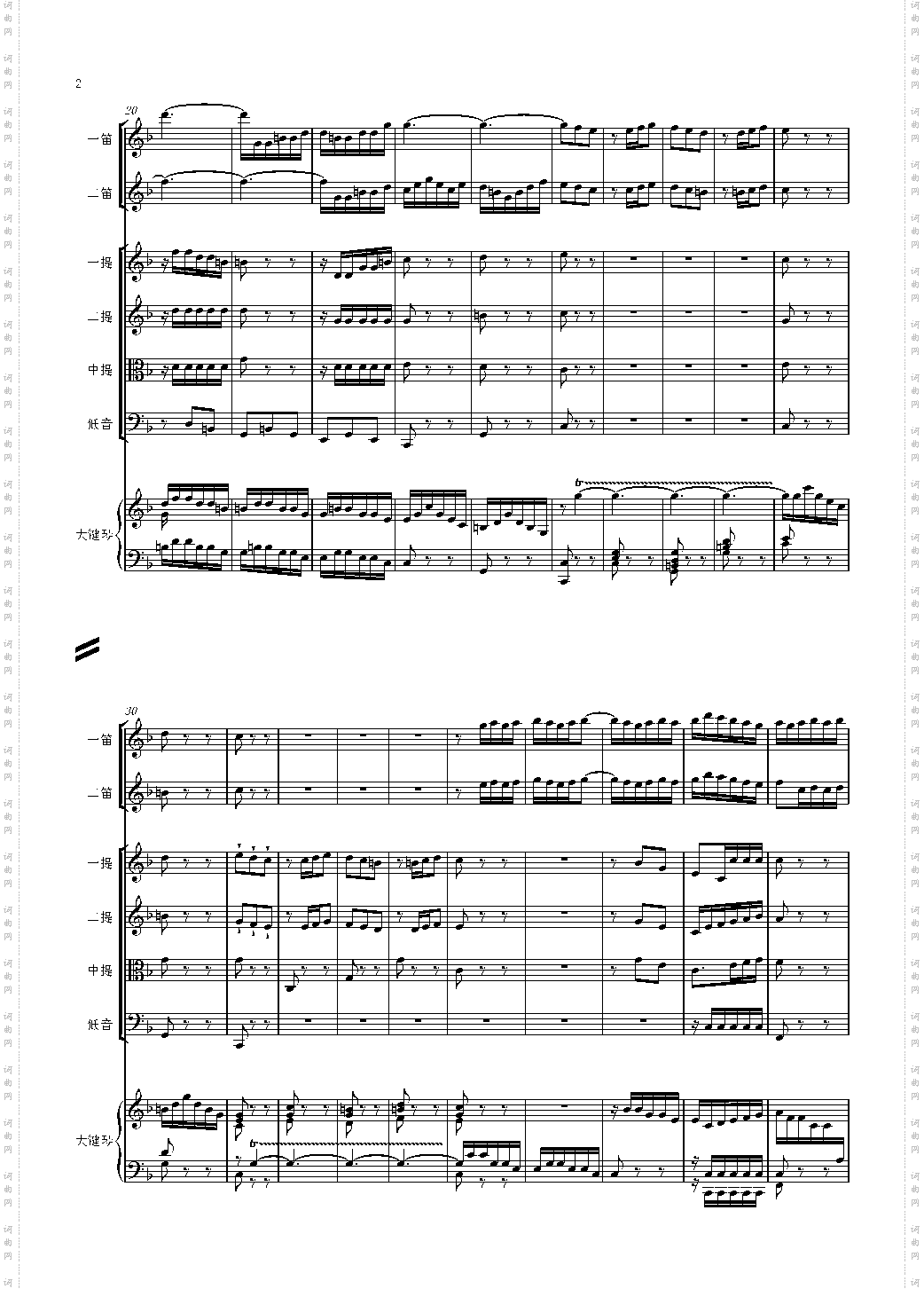 F大调第六号钢琴协奏曲 第一乐章