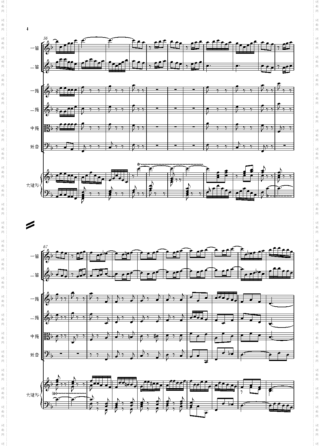 F大调第六号钢琴协奏曲 第一乐章