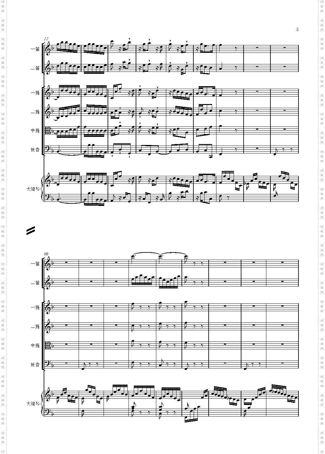 F大调第六号钢琴协奏曲 第一乐章