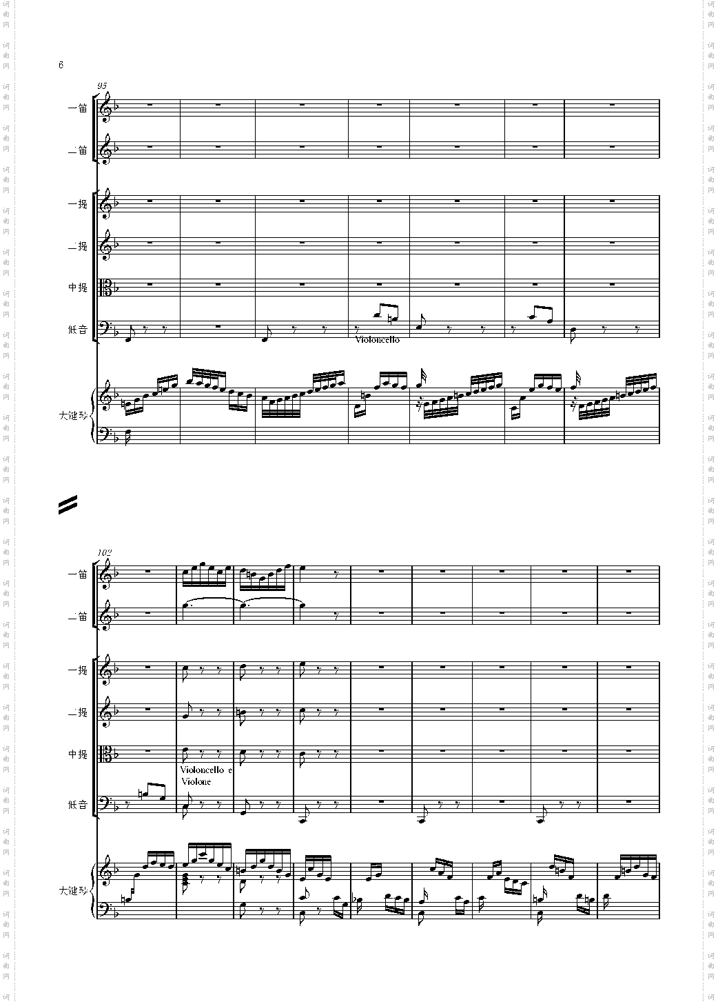 F大调第六号钢琴协奏曲 第一乐章