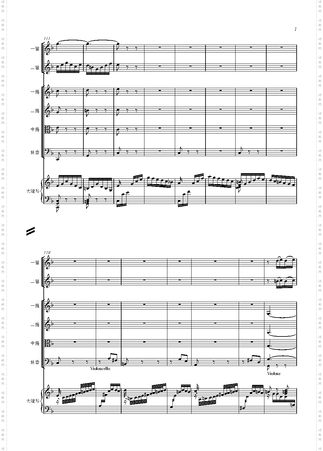 F大调第六号钢琴协奏曲 第一乐章