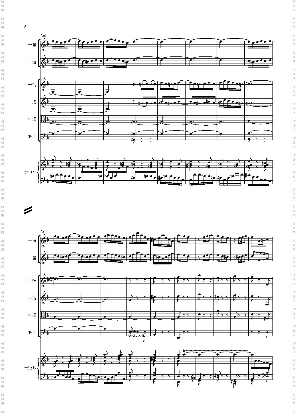 F大调第六号钢琴协奏曲 第一乐章