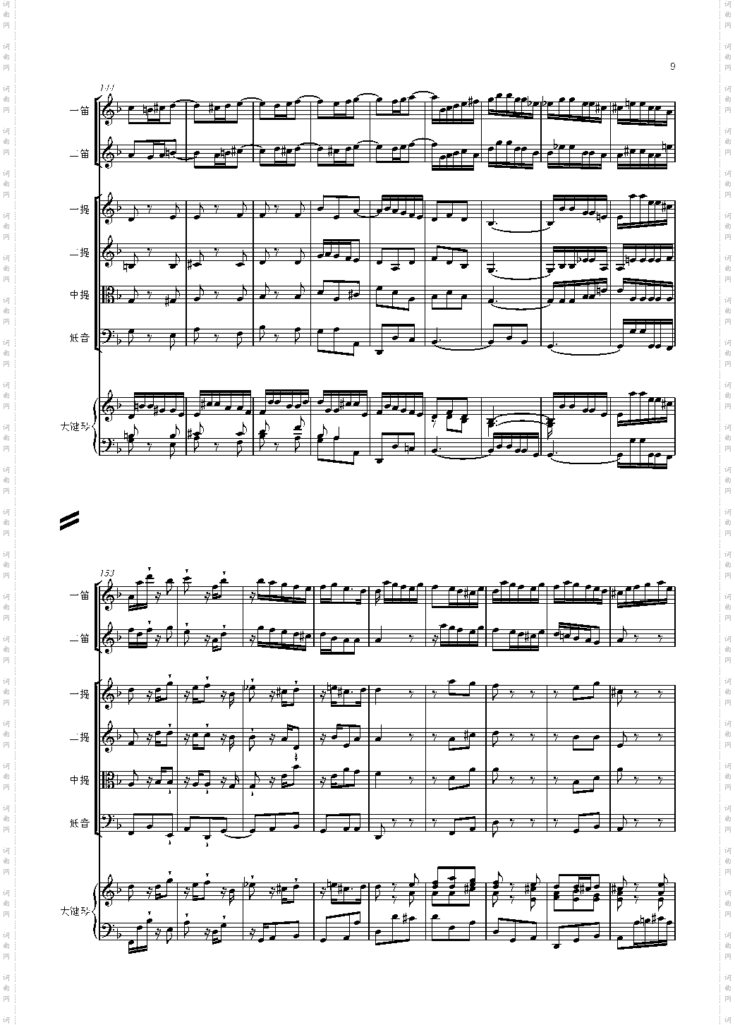 F大调第六号钢琴协奏曲 第一乐章