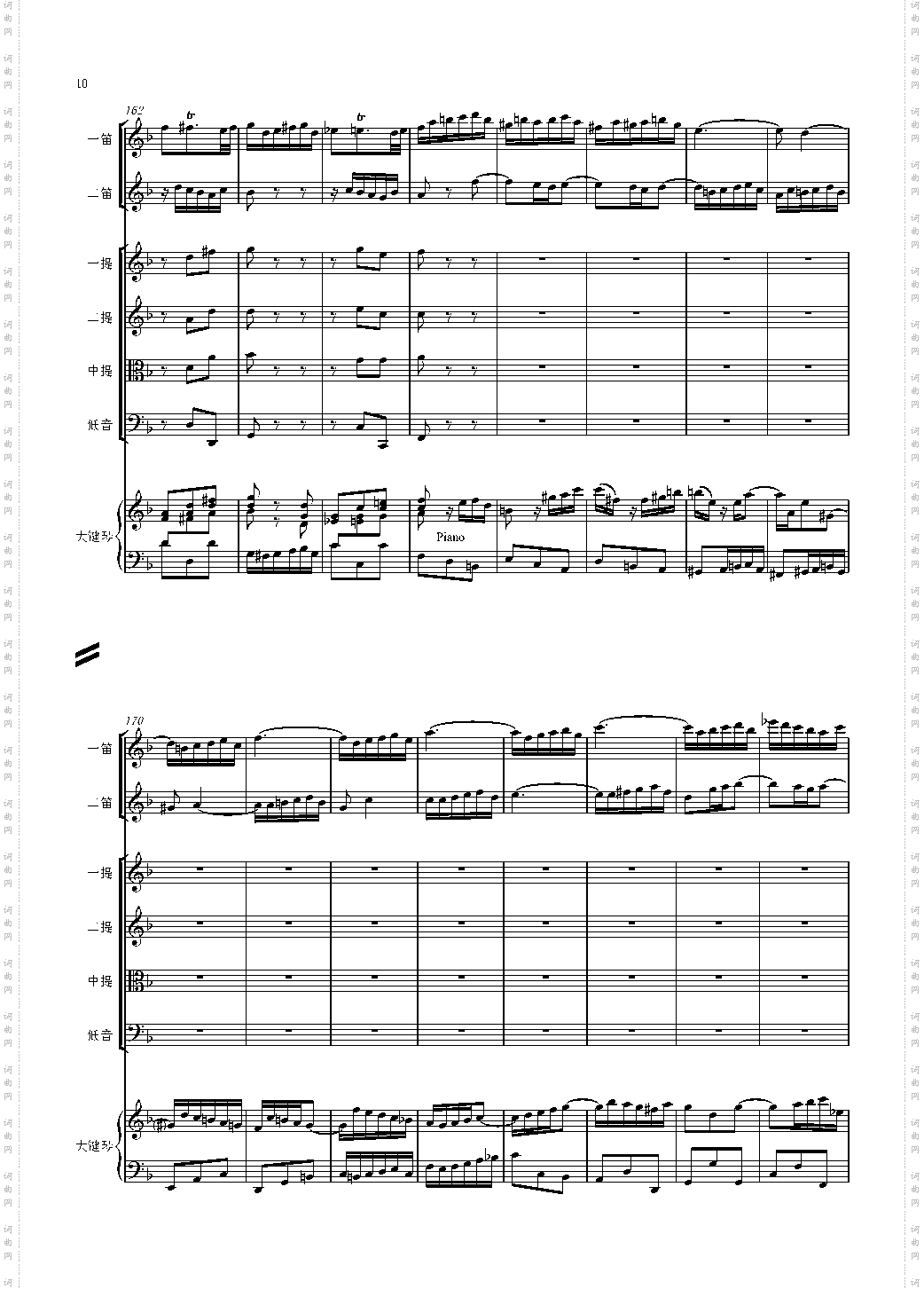 F大调第六号钢琴协奏曲 第一乐章