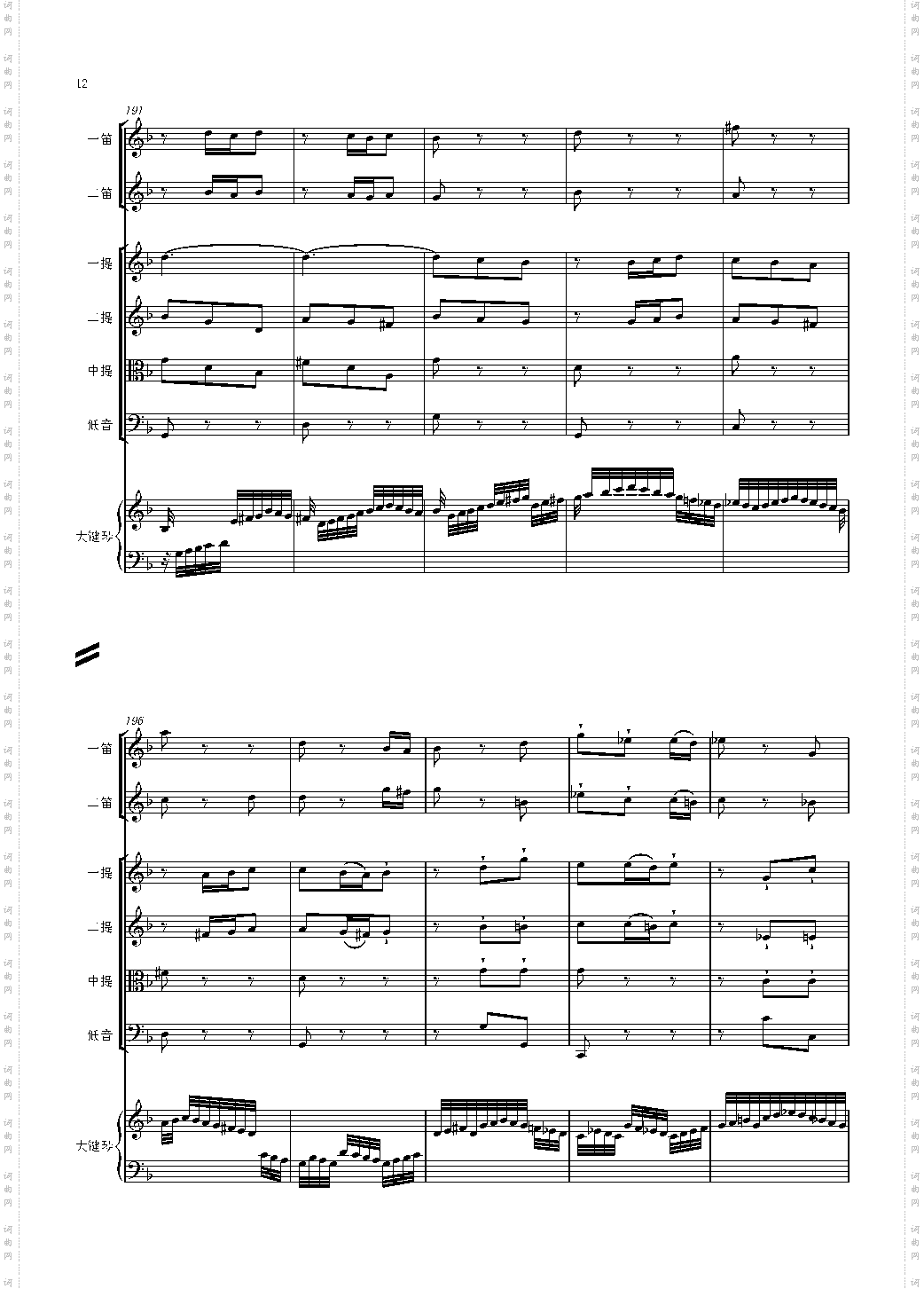 F大调第六号钢琴协奏曲 第一乐章