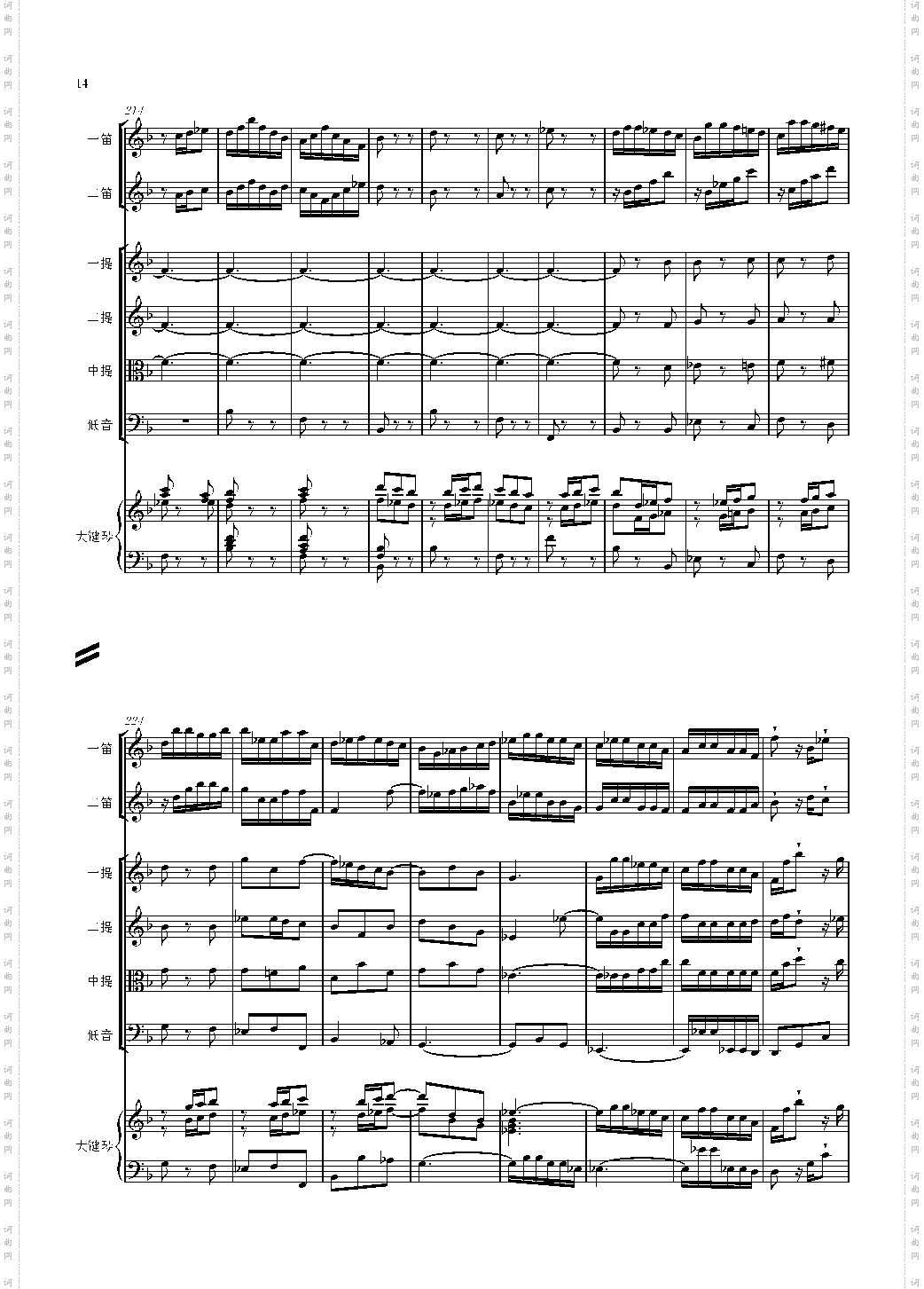 F大调第六号钢琴协奏曲 第一乐章