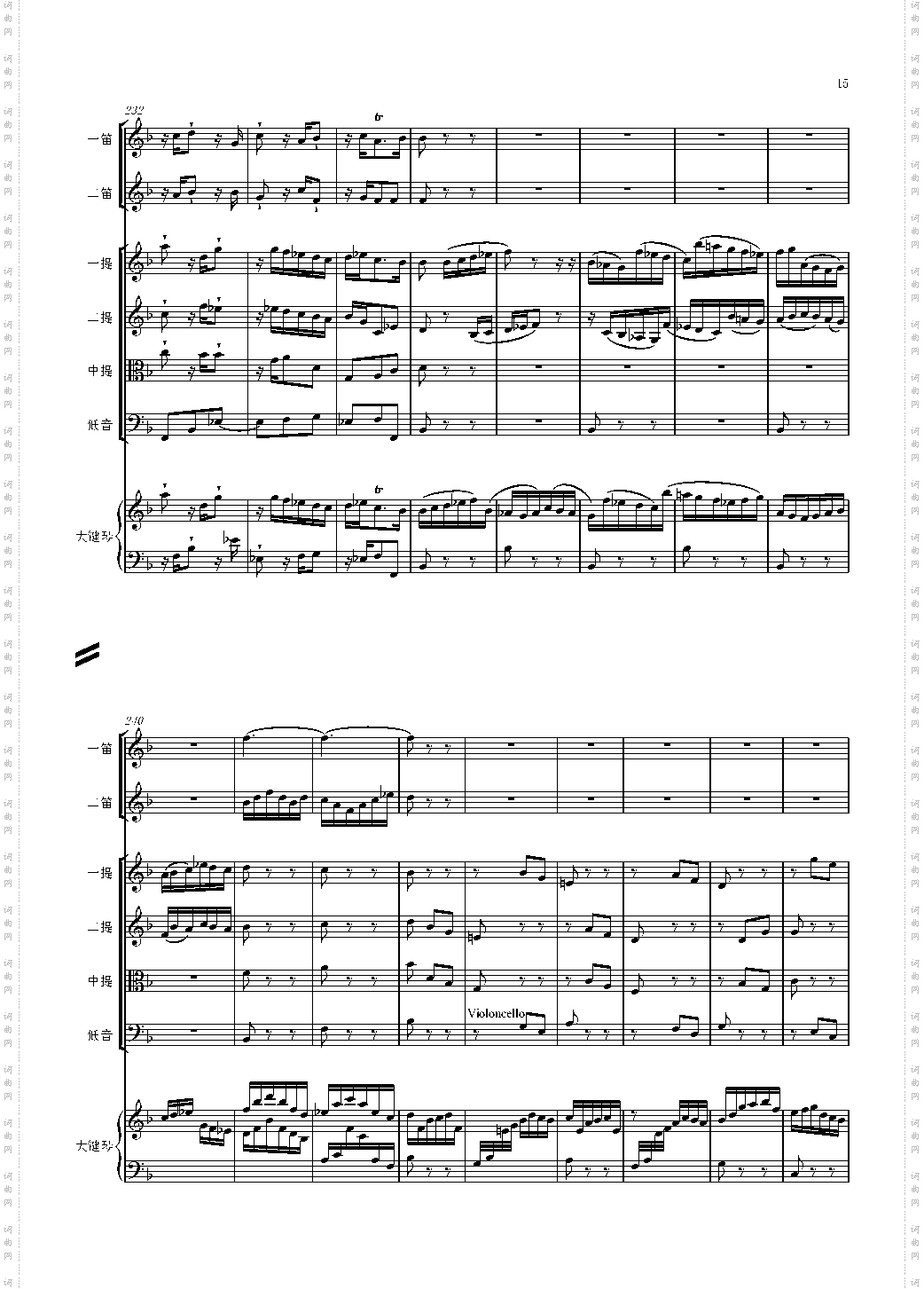 F大调第六号钢琴协奏曲 第一乐章