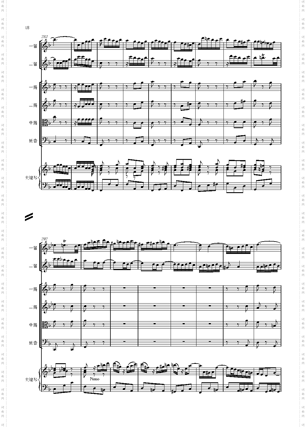 F大调第六号钢琴协奏曲 第一乐章