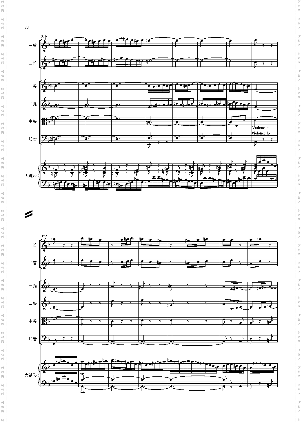 F大调第六号钢琴协奏曲 第一乐章