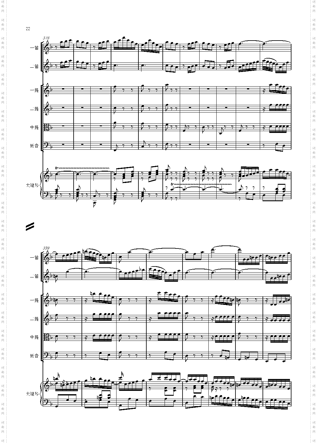 F大调第六号钢琴协奏曲 第一乐章