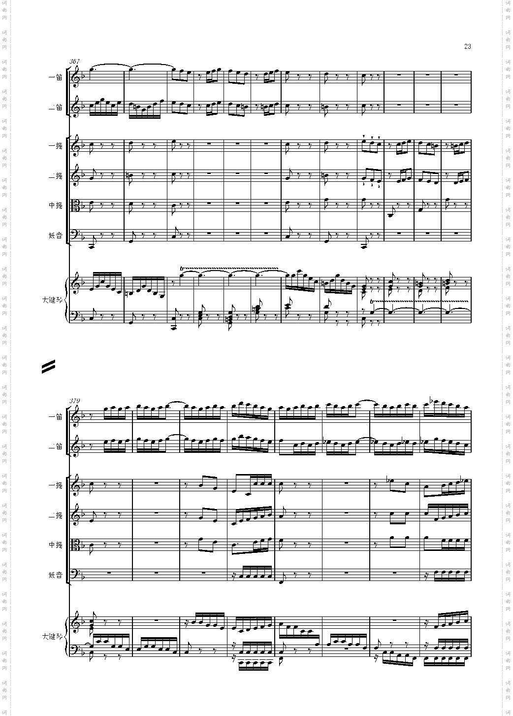 F大调第六号钢琴协奏曲 第一乐章