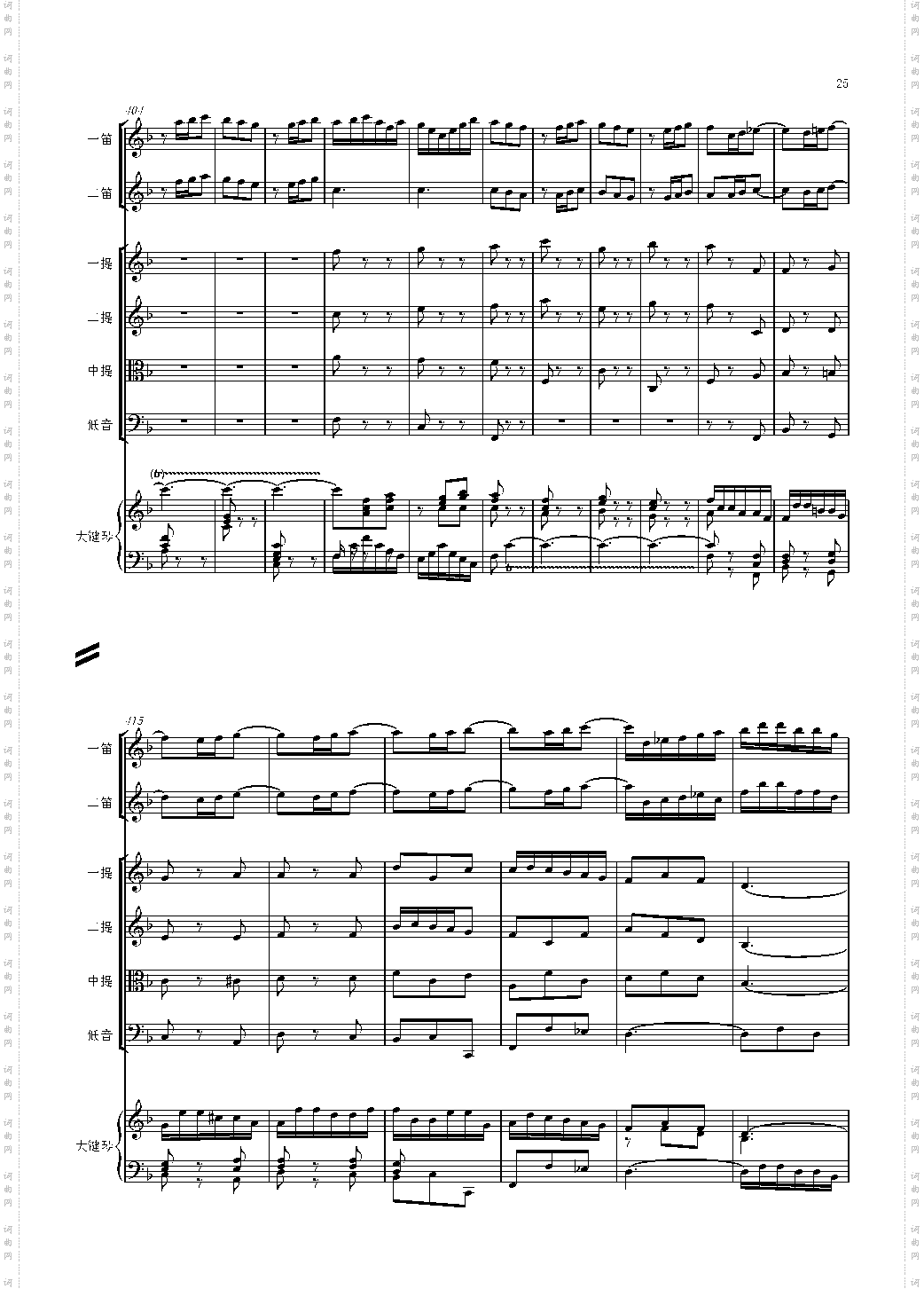 F大调第六号钢琴协奏曲 第一乐章