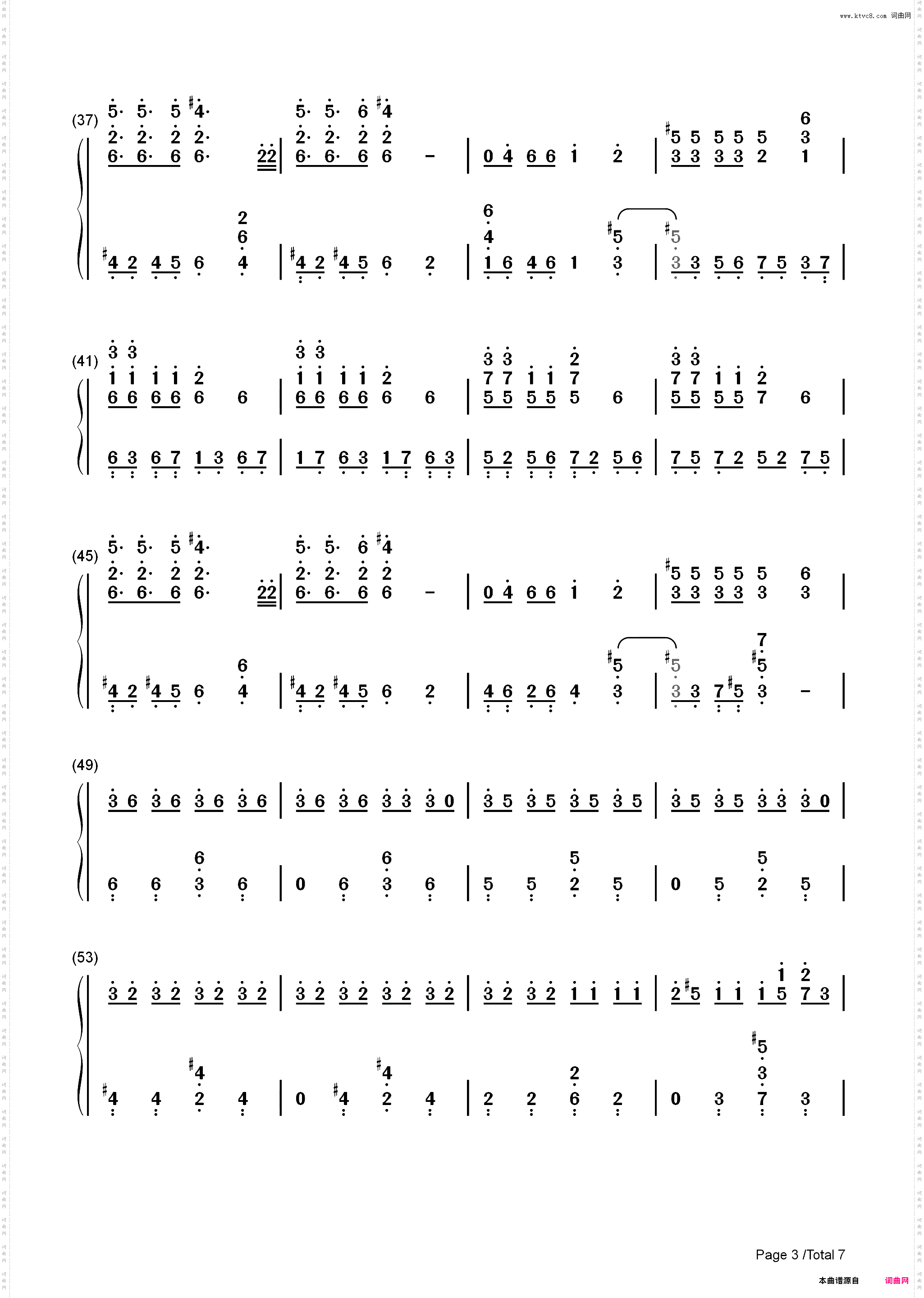 Faded In My Last Song_简谱版