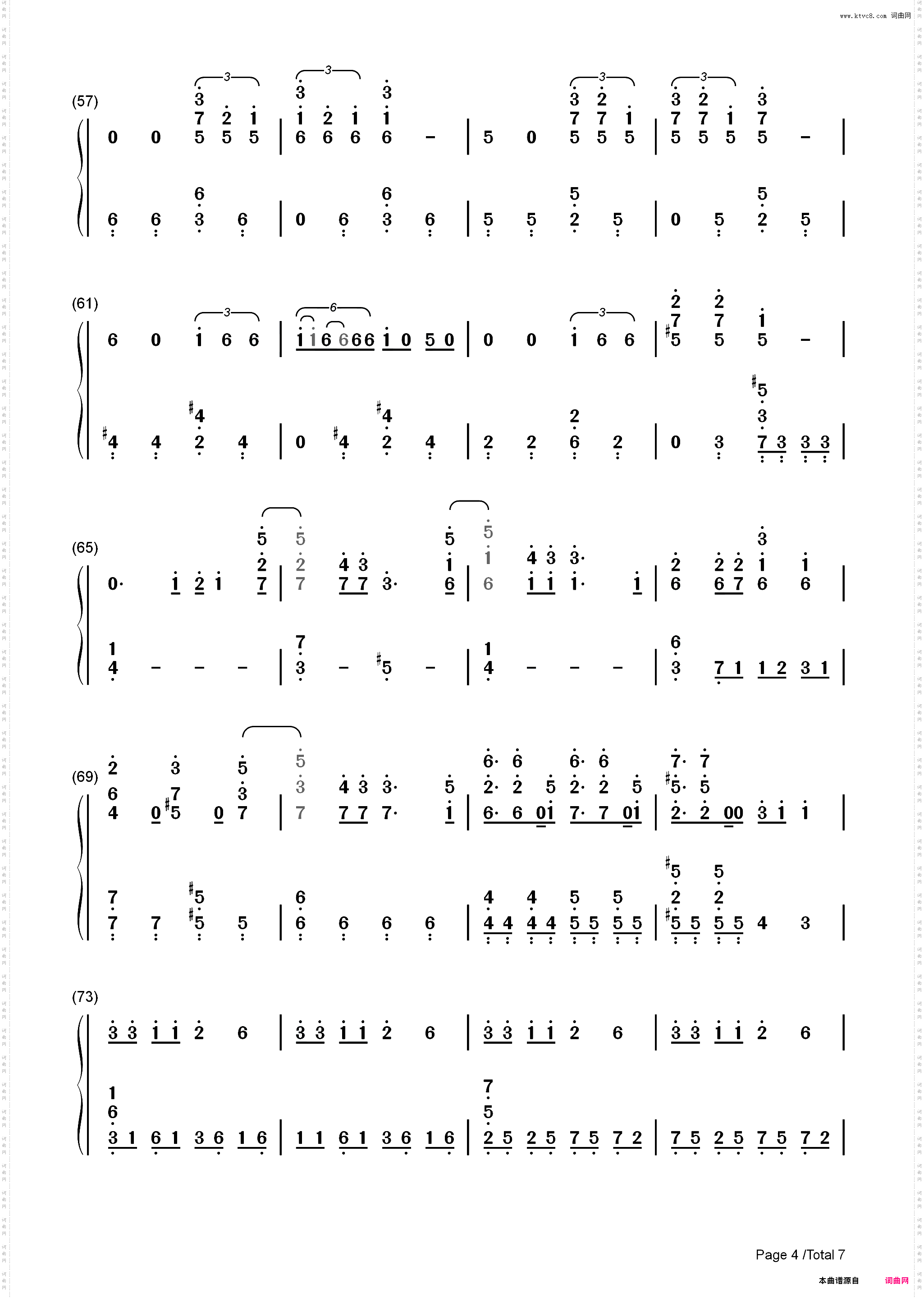 Faded In My Last Song_简谱版