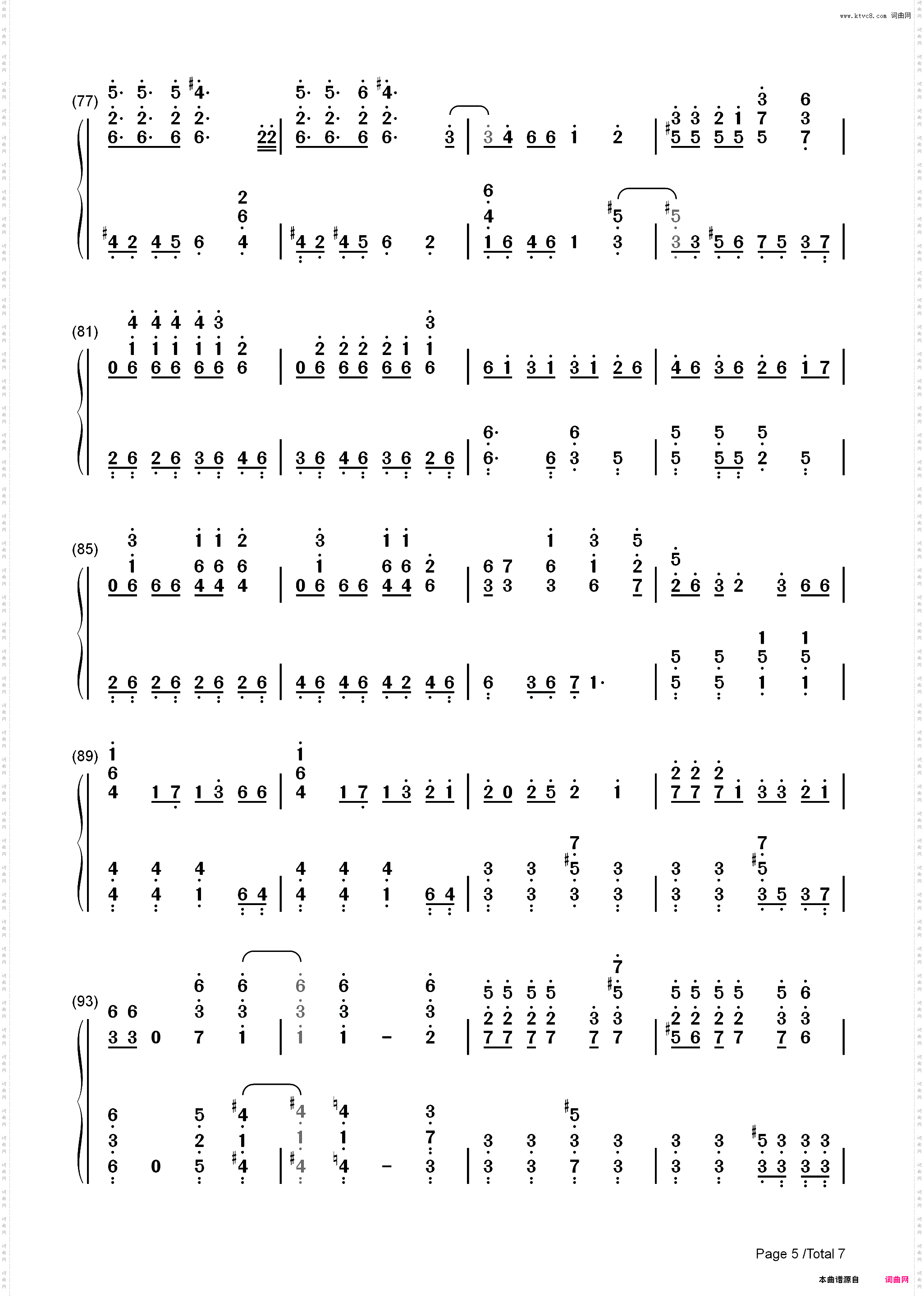 Faded In My Last Song_简谱版