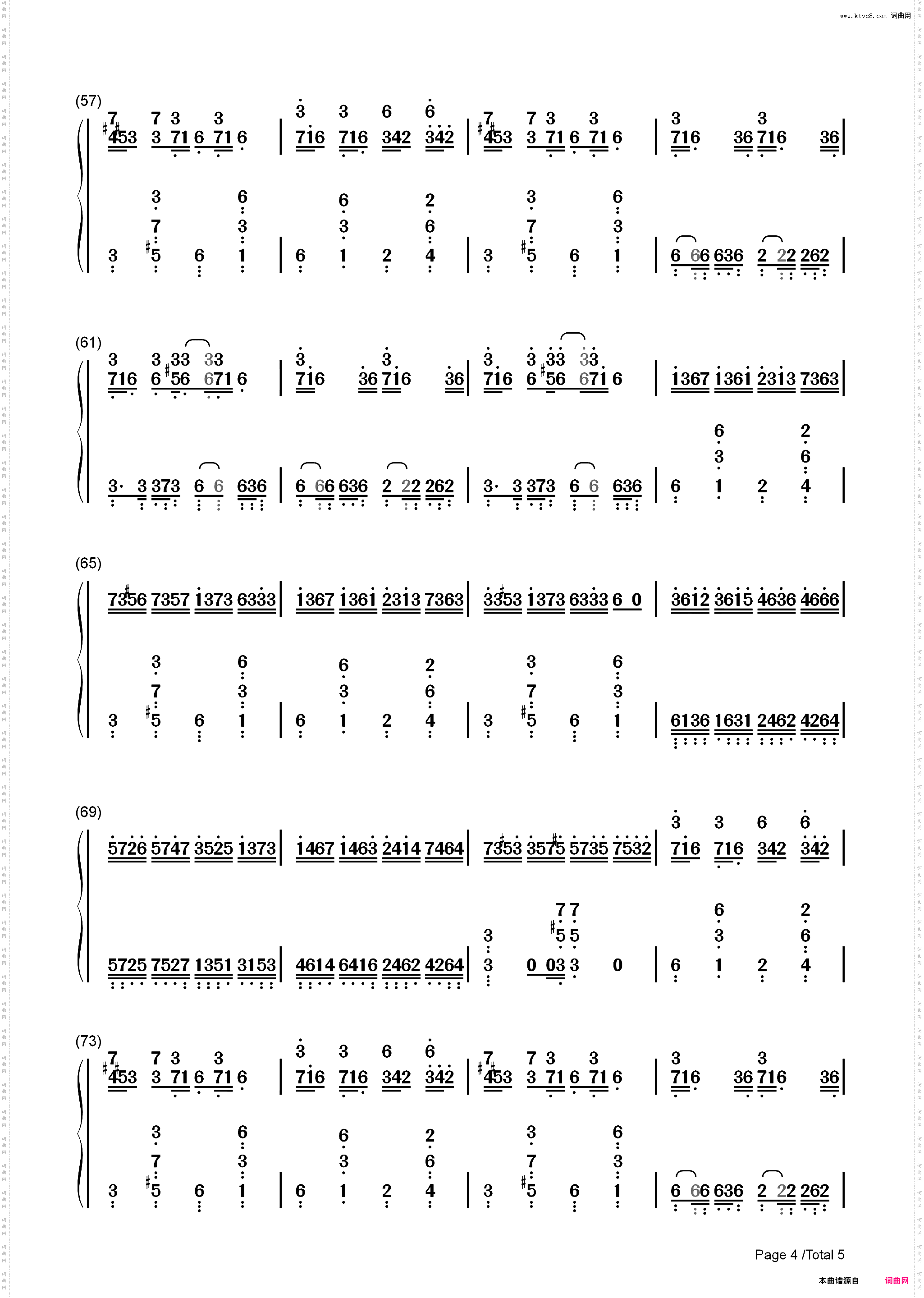 克罗地亚狂想曲-完美版_简谱版