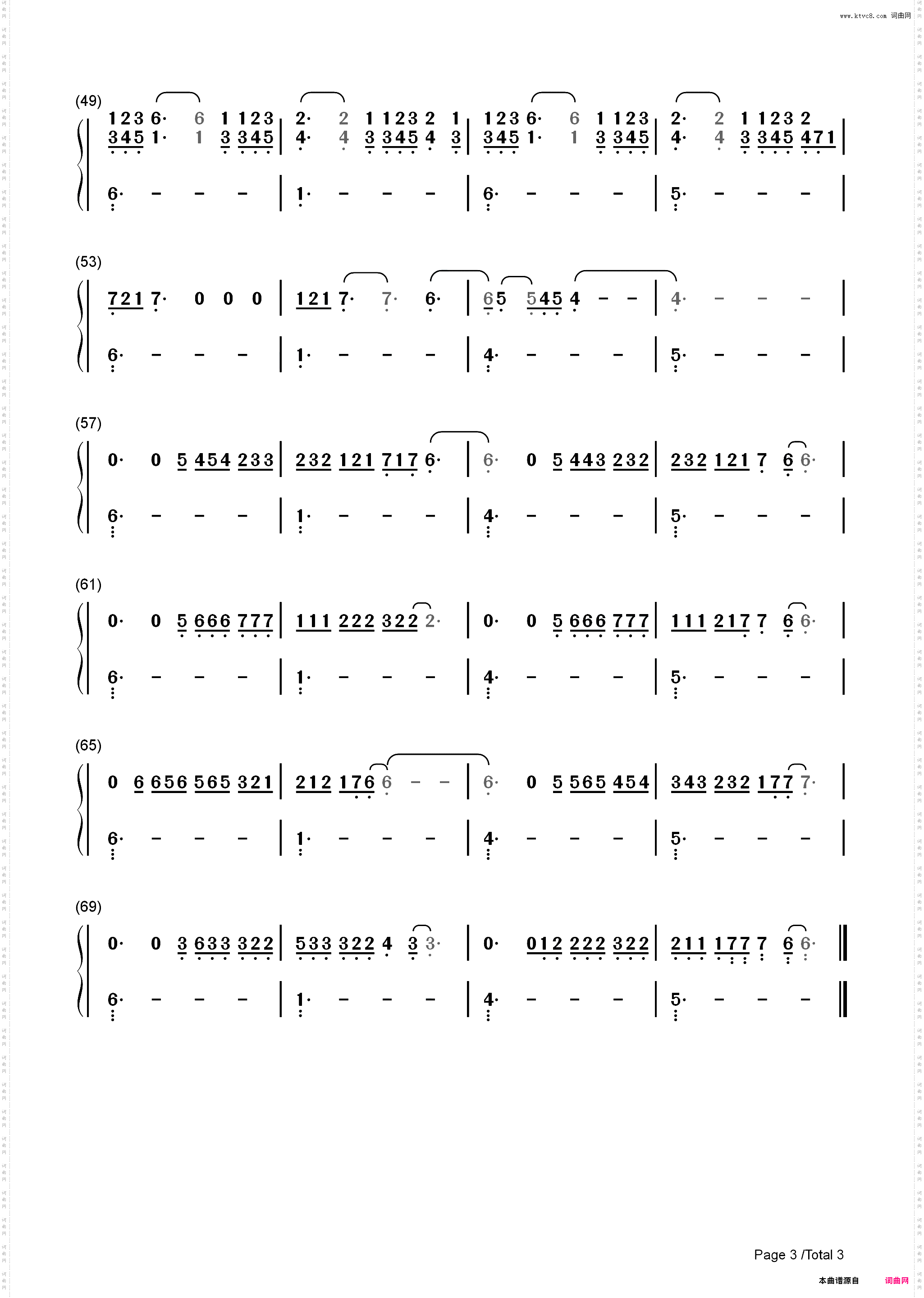 Lo Vas A Olvidar-亢奋特别篇插曲_简谱版