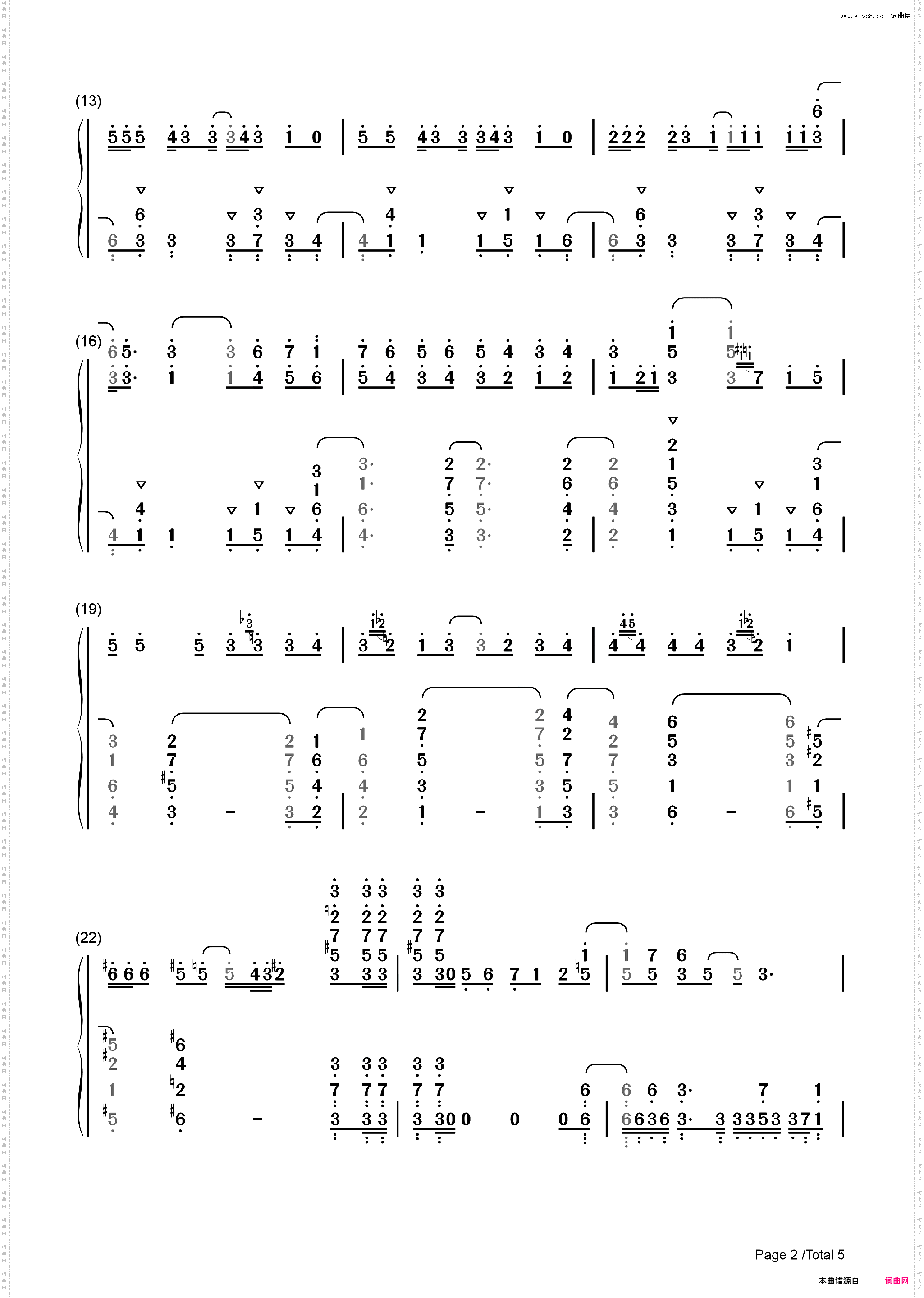 Force-境界触发者第二季片头曲_简谱版