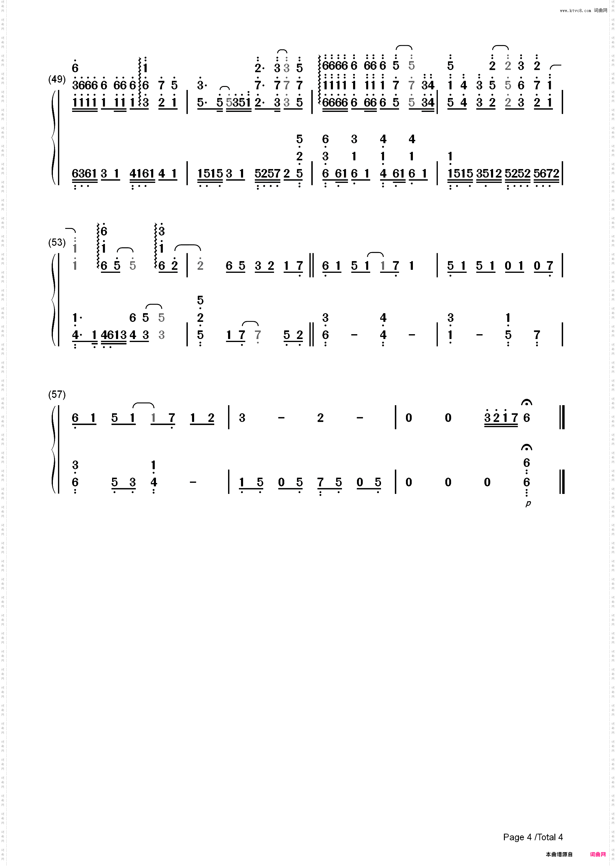Nothing In The World-Atomic Kitten_简谱版