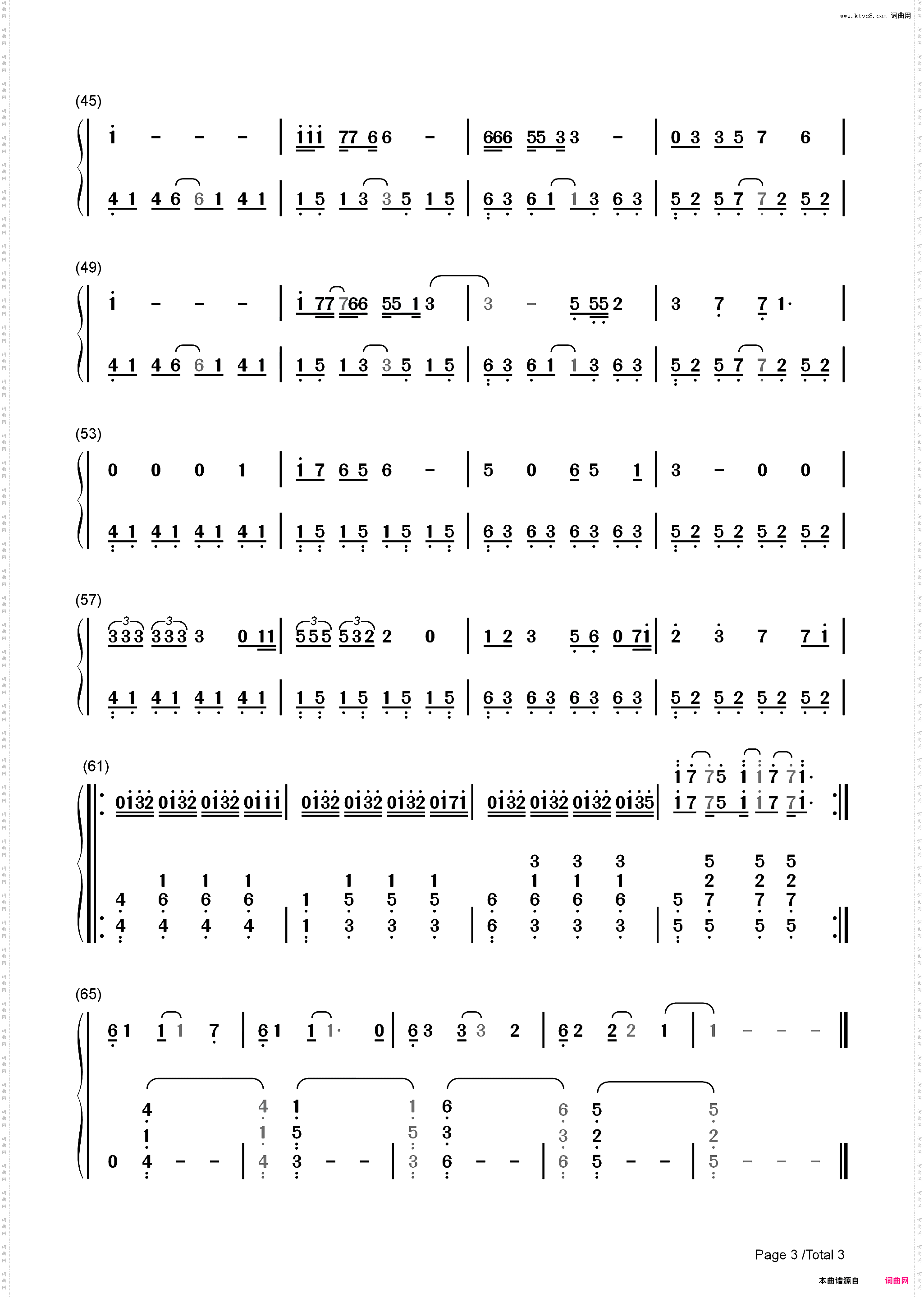 Take You Down-Illenium_简谱版