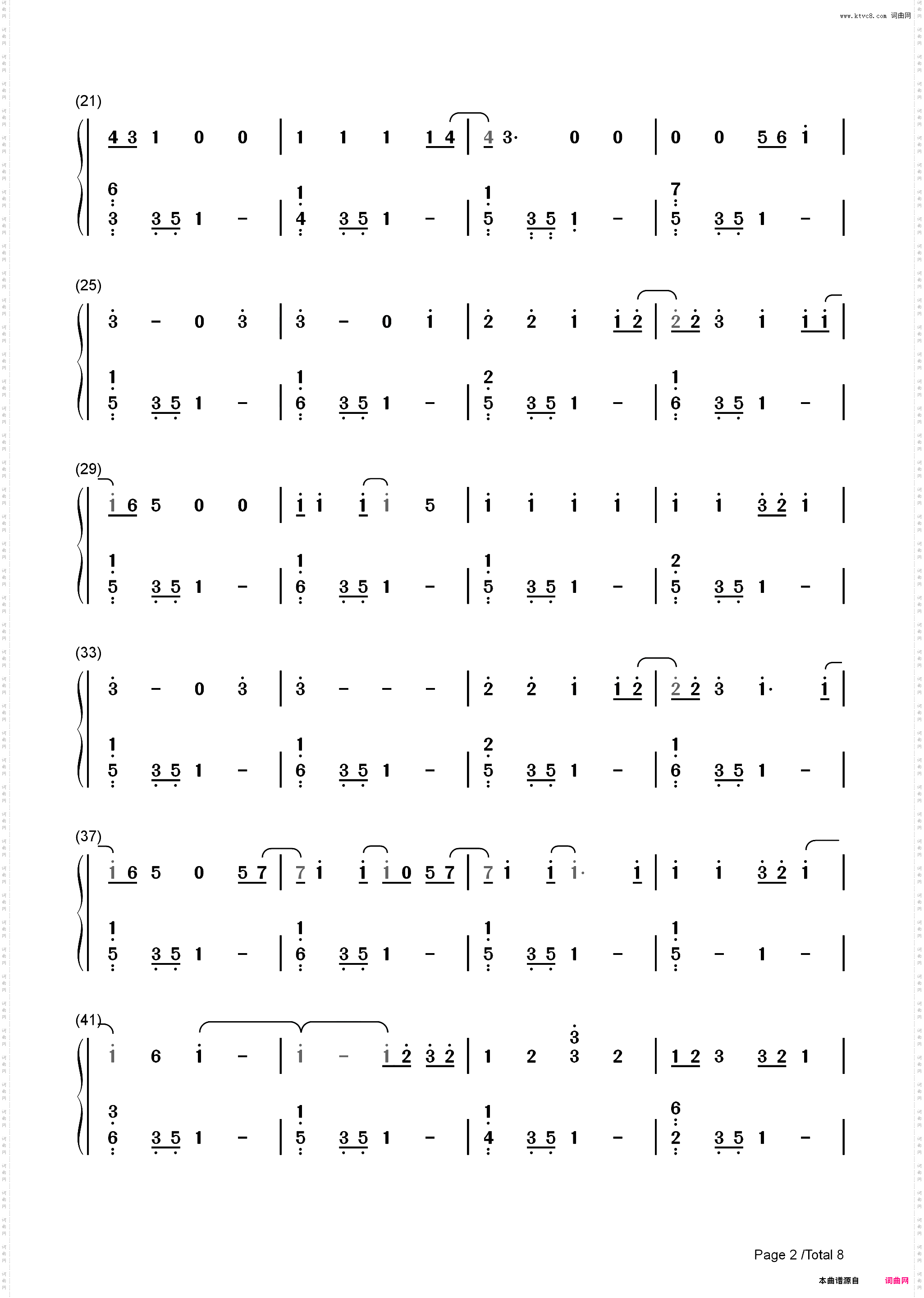 Ivy-Taylor Swift_简谱版