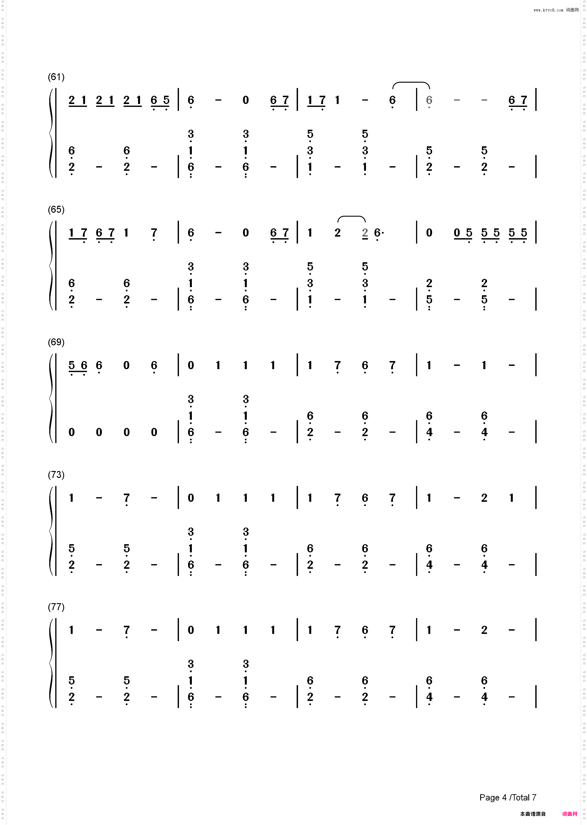 No Body No Crime-Taylor Swift_简谱版