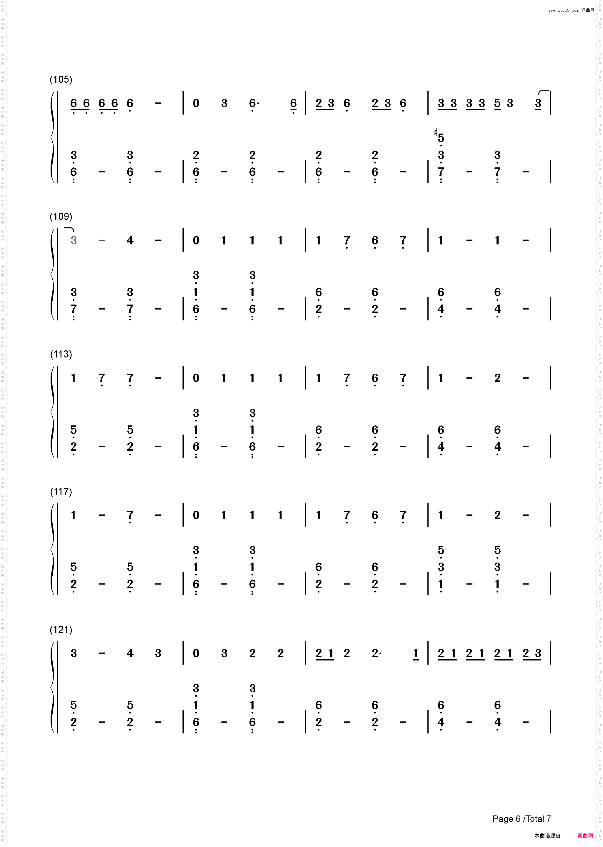No Body No Crime-Taylor Swift_简谱版