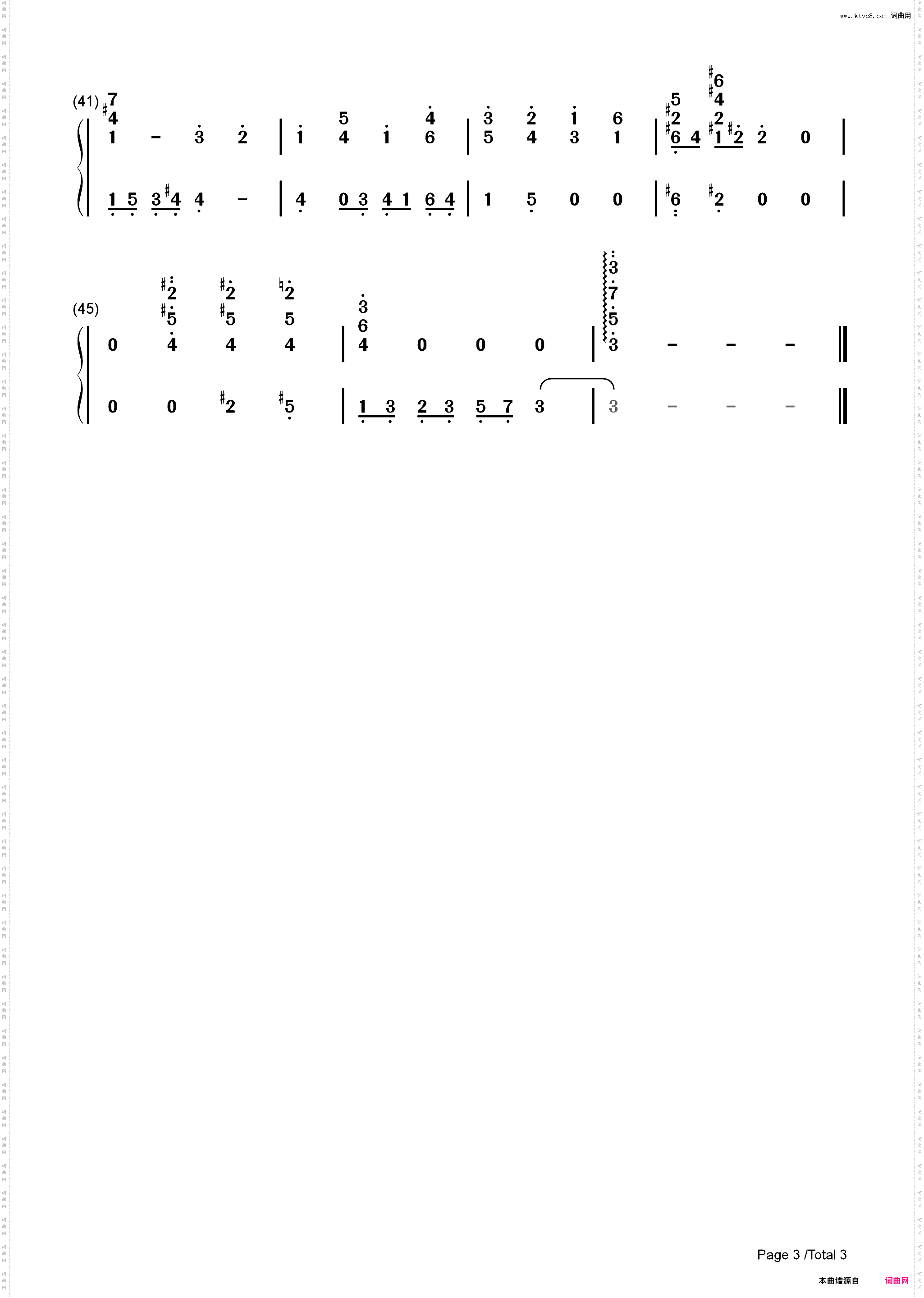 Moonlight-想哭的我戴上了猫的面具_简谱版