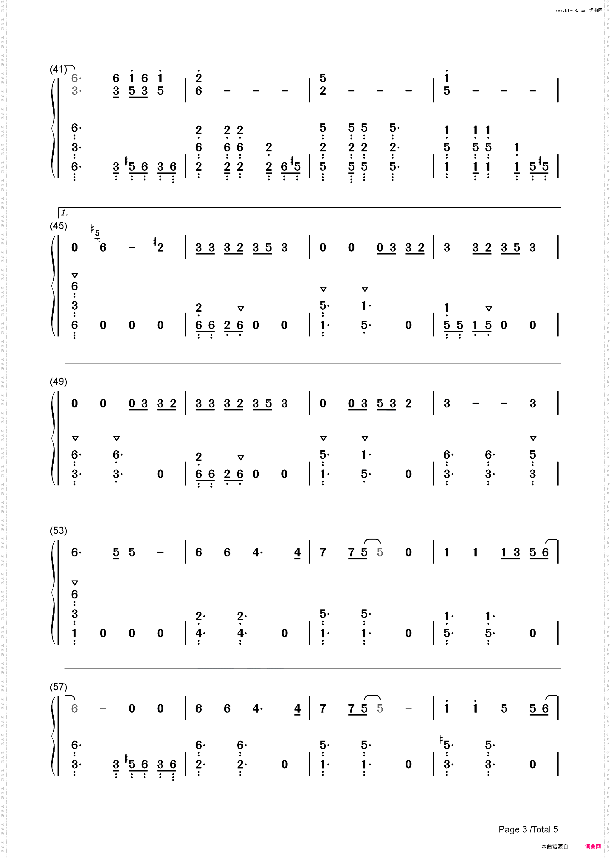 万圣街-万圣街动画主题曲_简谱版