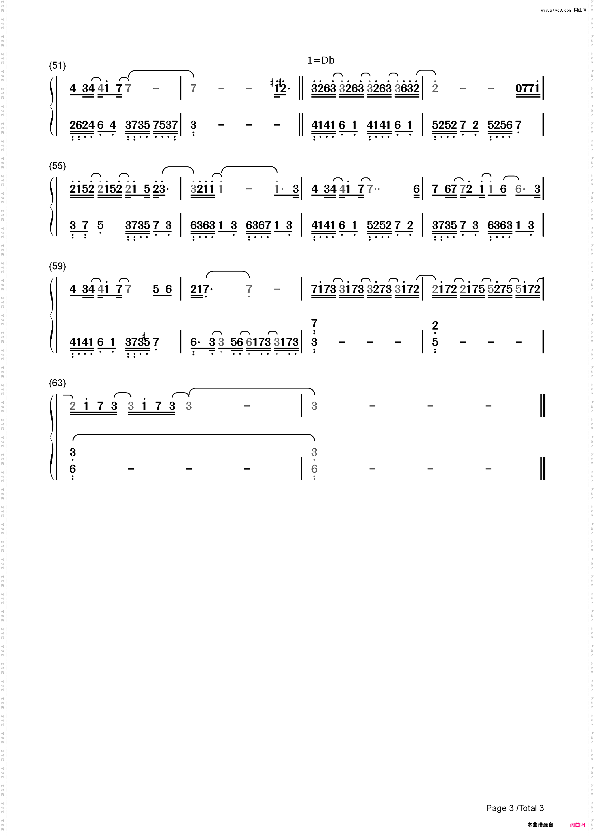 耗尽-薛之谦郭聪明感怀单曲_简谱版