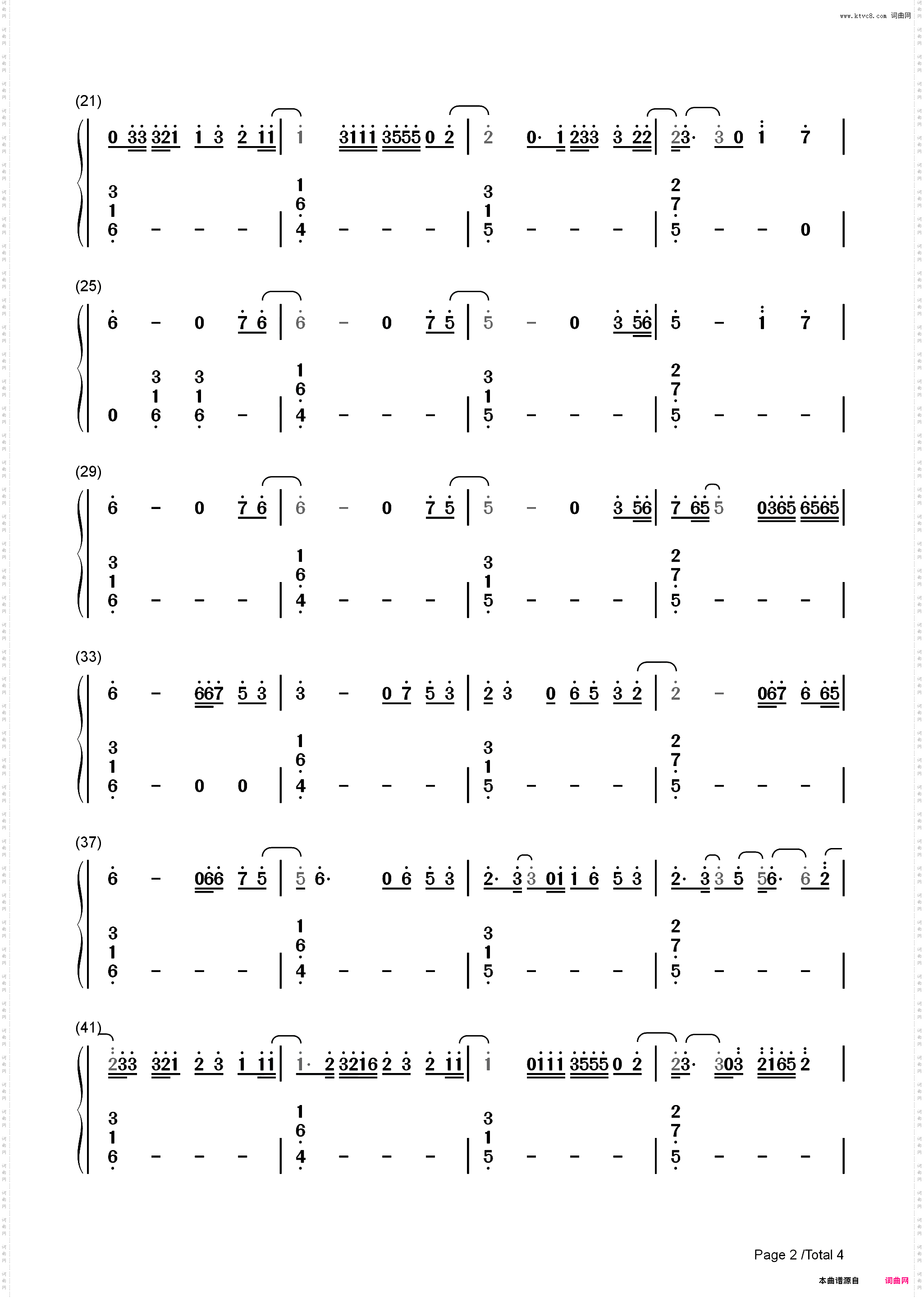 Love Not War The Tampa Beat-抖音热门背景音乐_简谱版